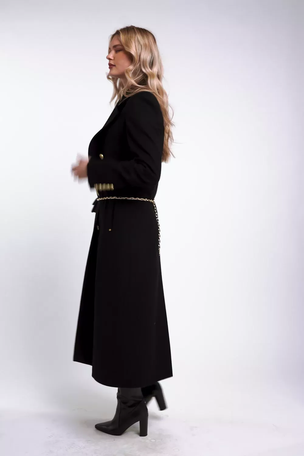 Panel Crew Neck Knit (Black)