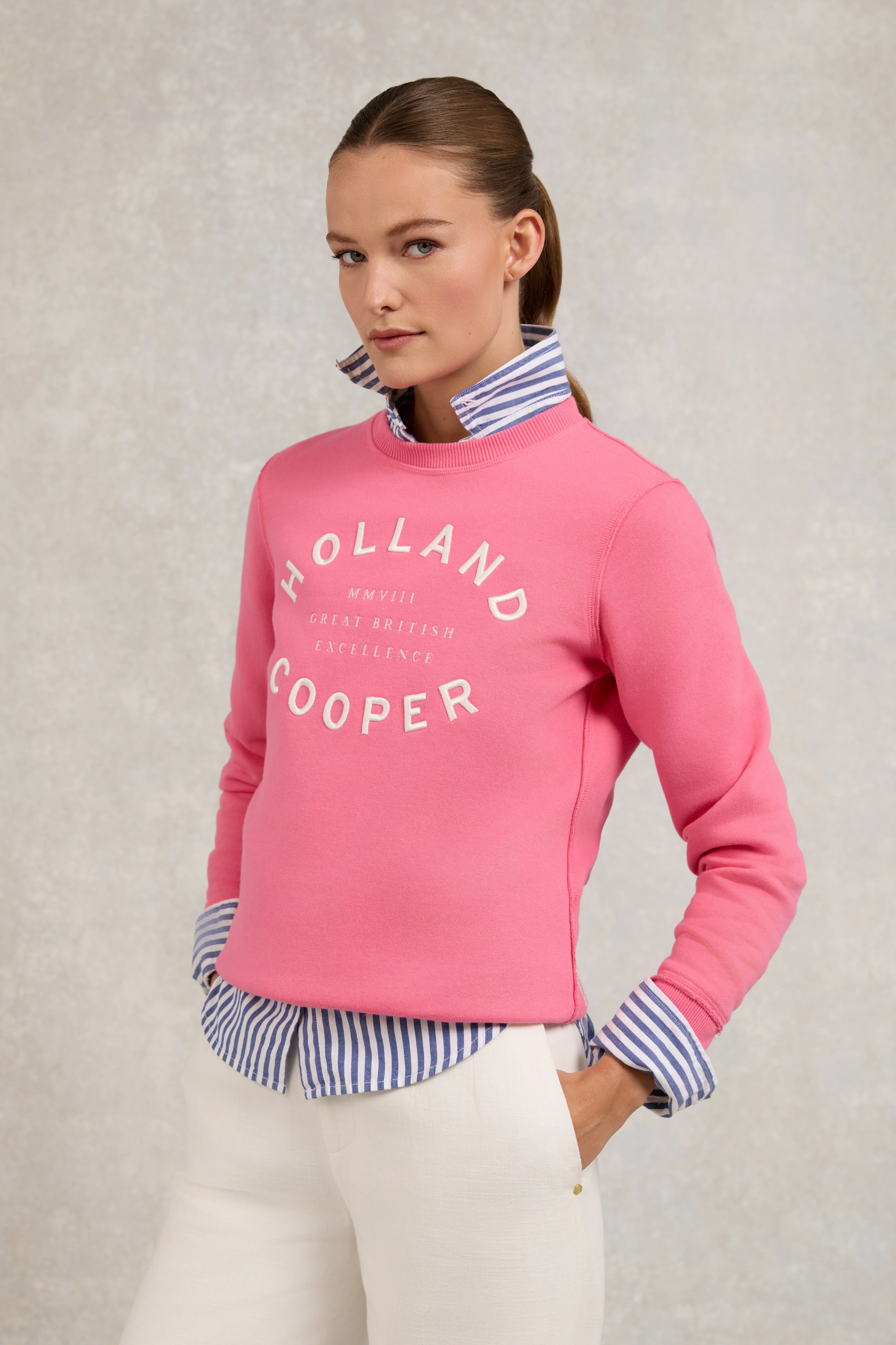 Varsity Crew (Peony Pink)