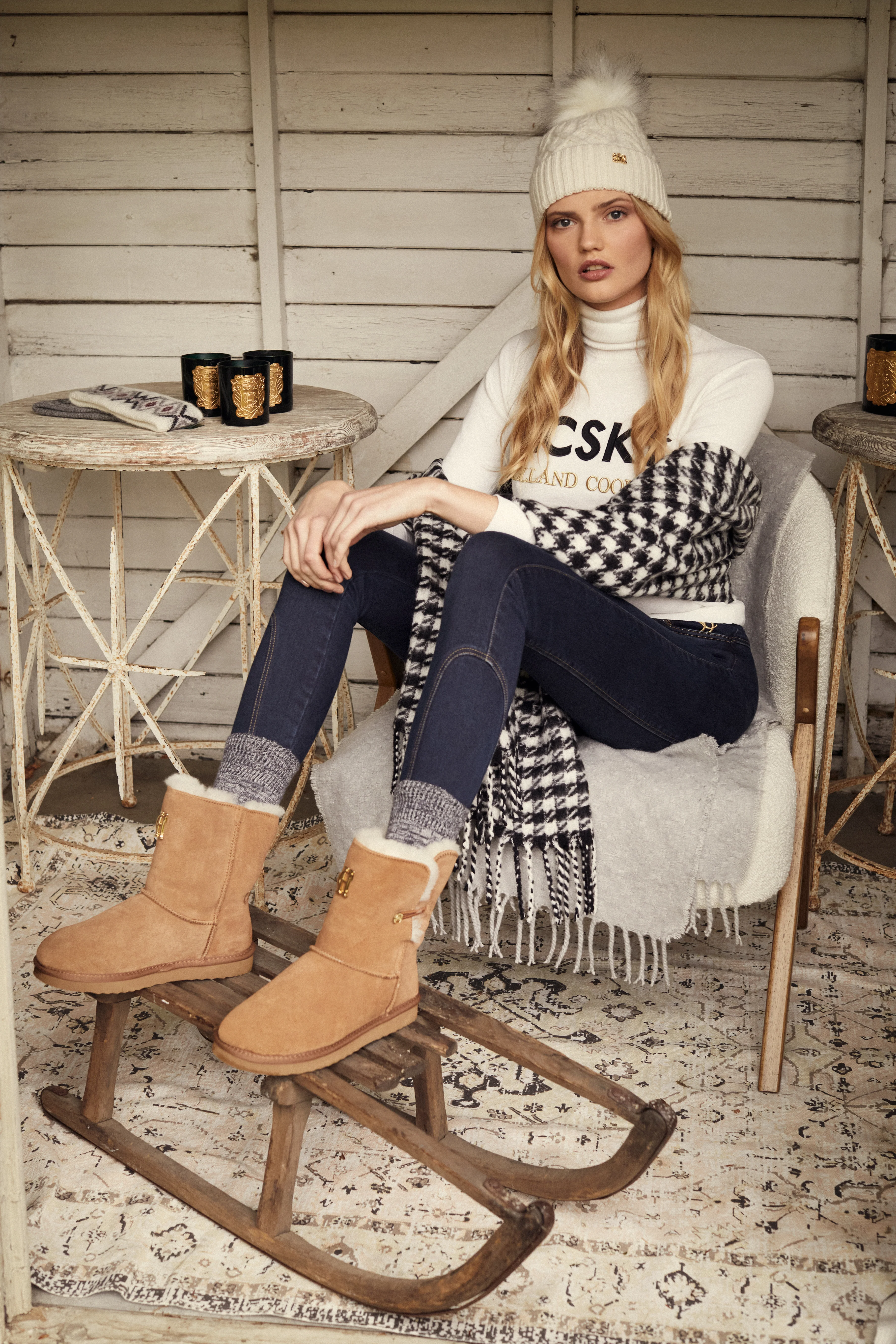 Logo Ski Knit (Winter White)