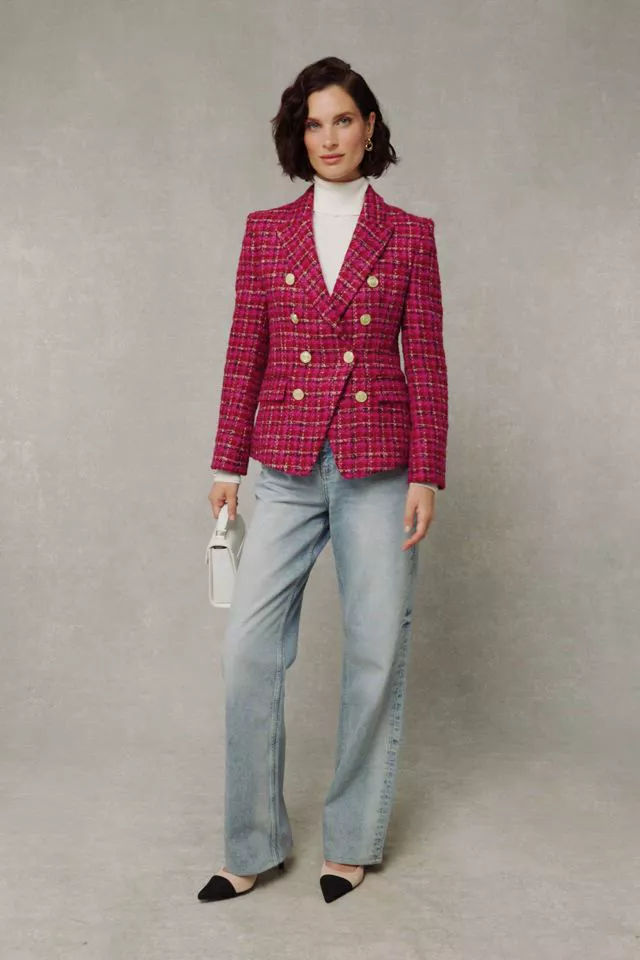 Knightsbridge Blazer (Cerise Boucle)