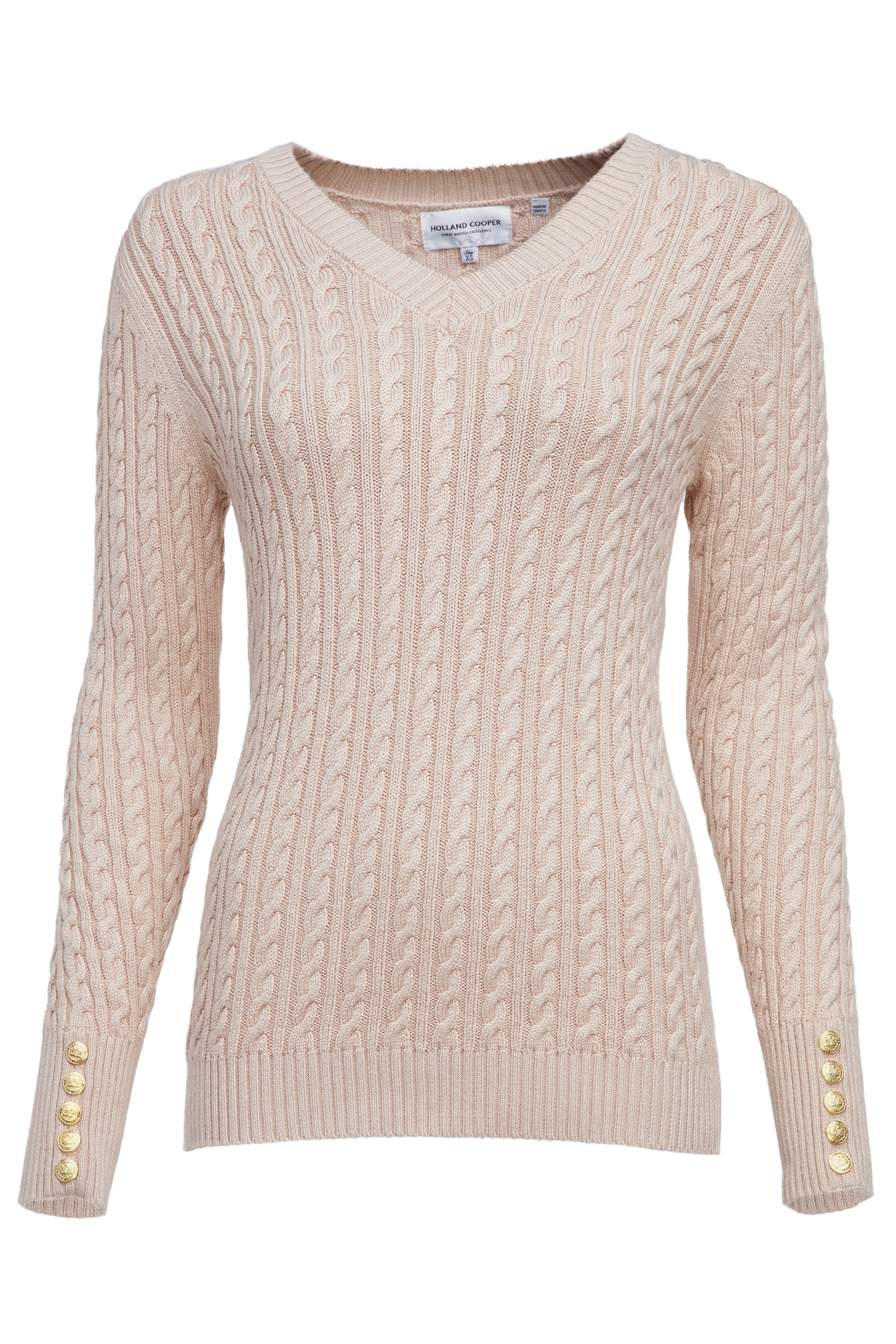 Seattle V-Neck Knit (Oatmeal)