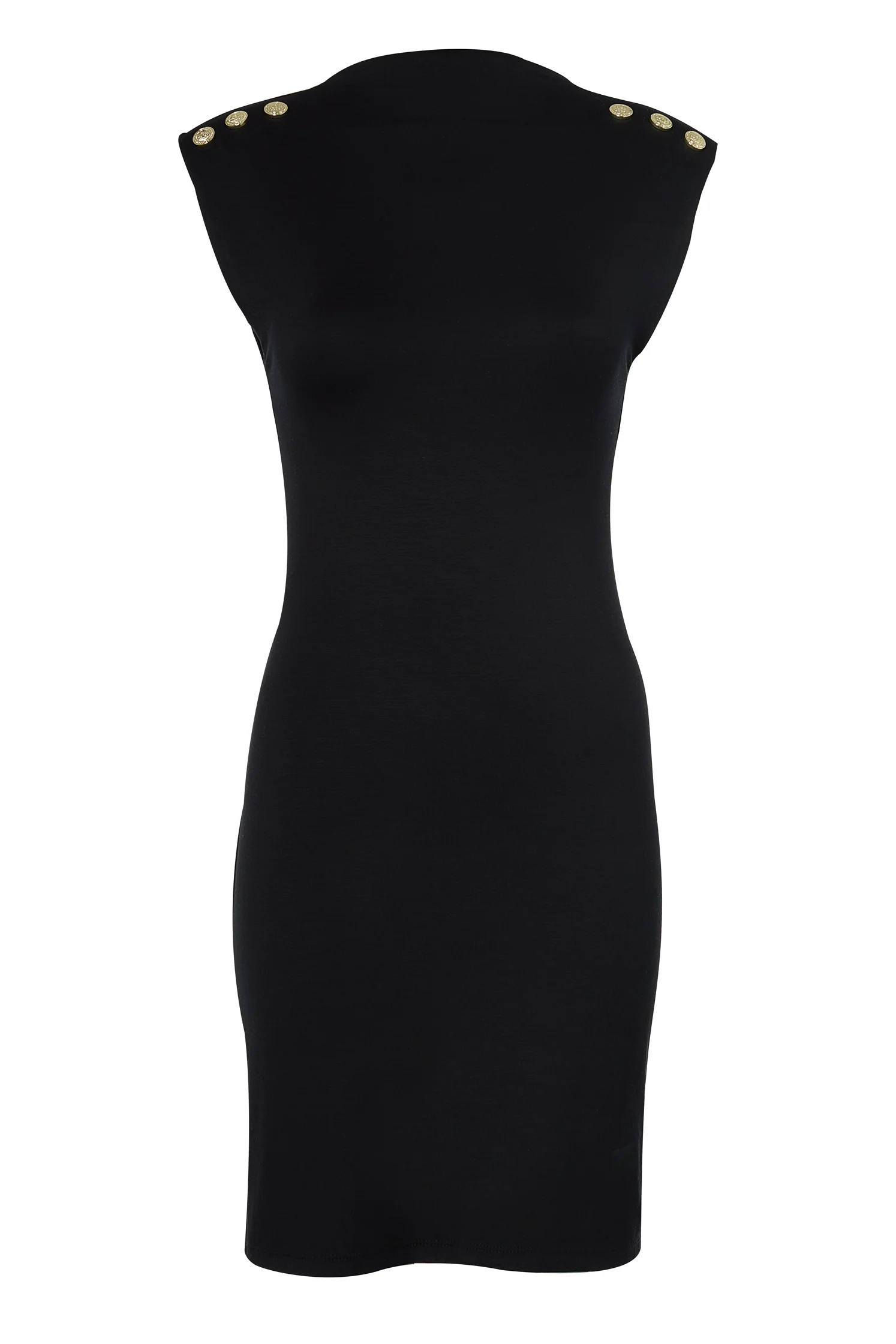 Harper Sleeveless Mini Dress (Black)