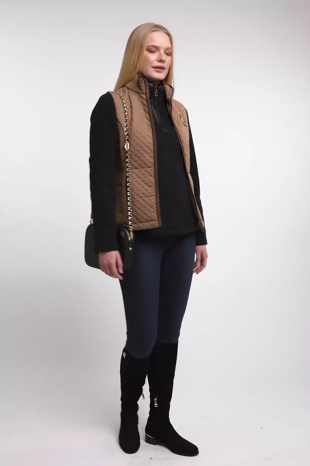 Country Fleece Quarter Zip (Black)