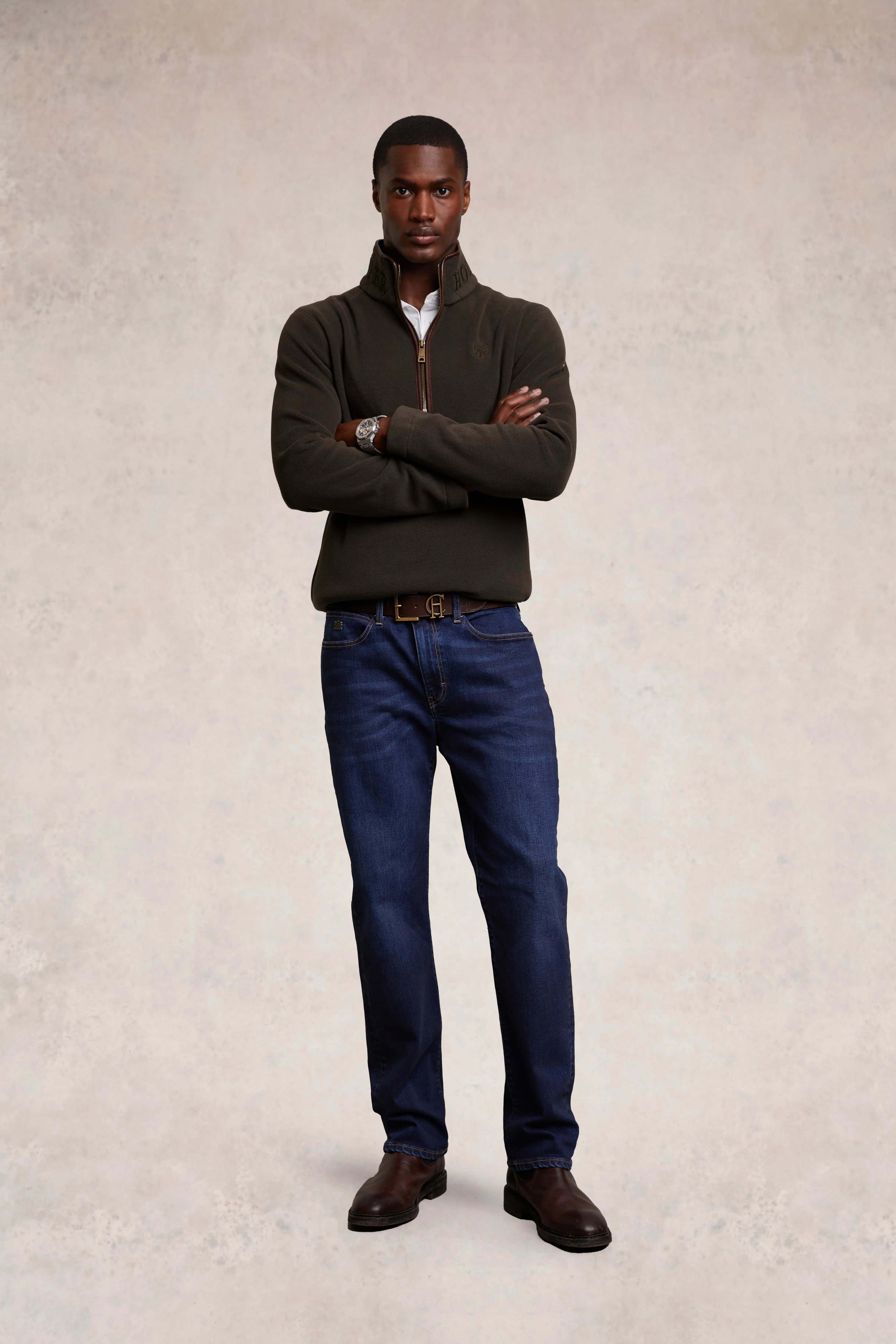 Country Fleece Quarter Zip (Khaki)