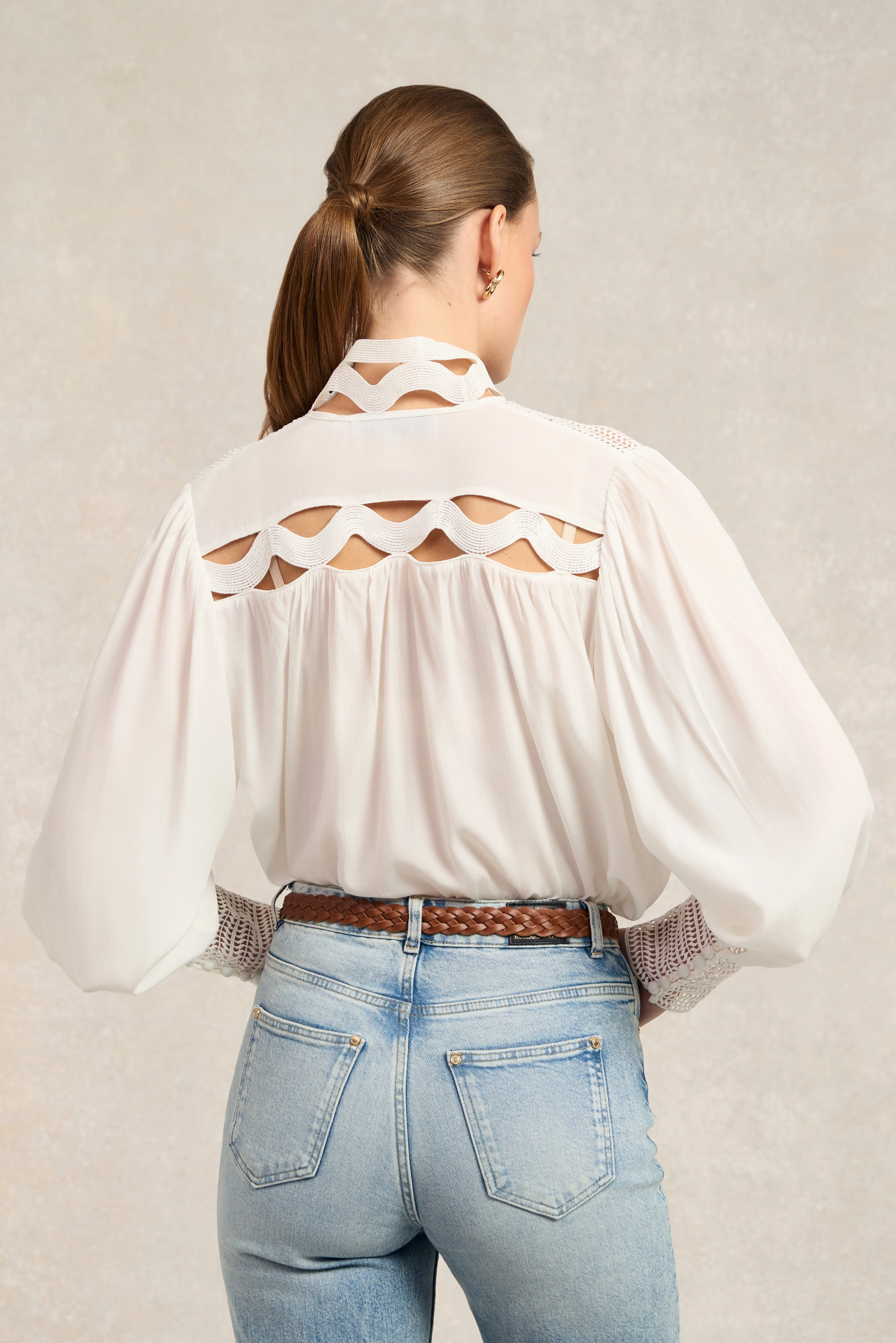 Featherton Lace Shirt (White)
