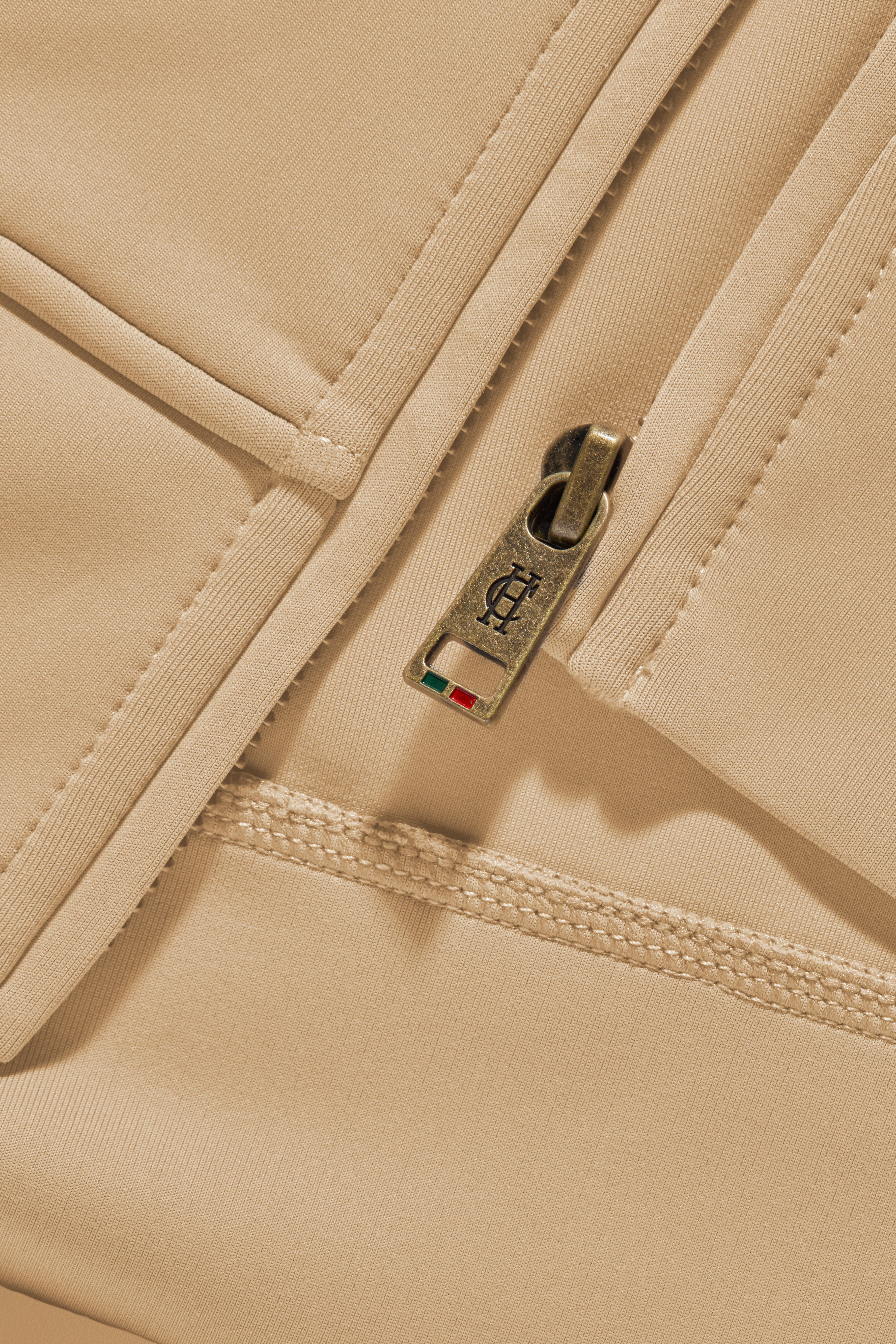 Training Zip Through Sweat (Stone)