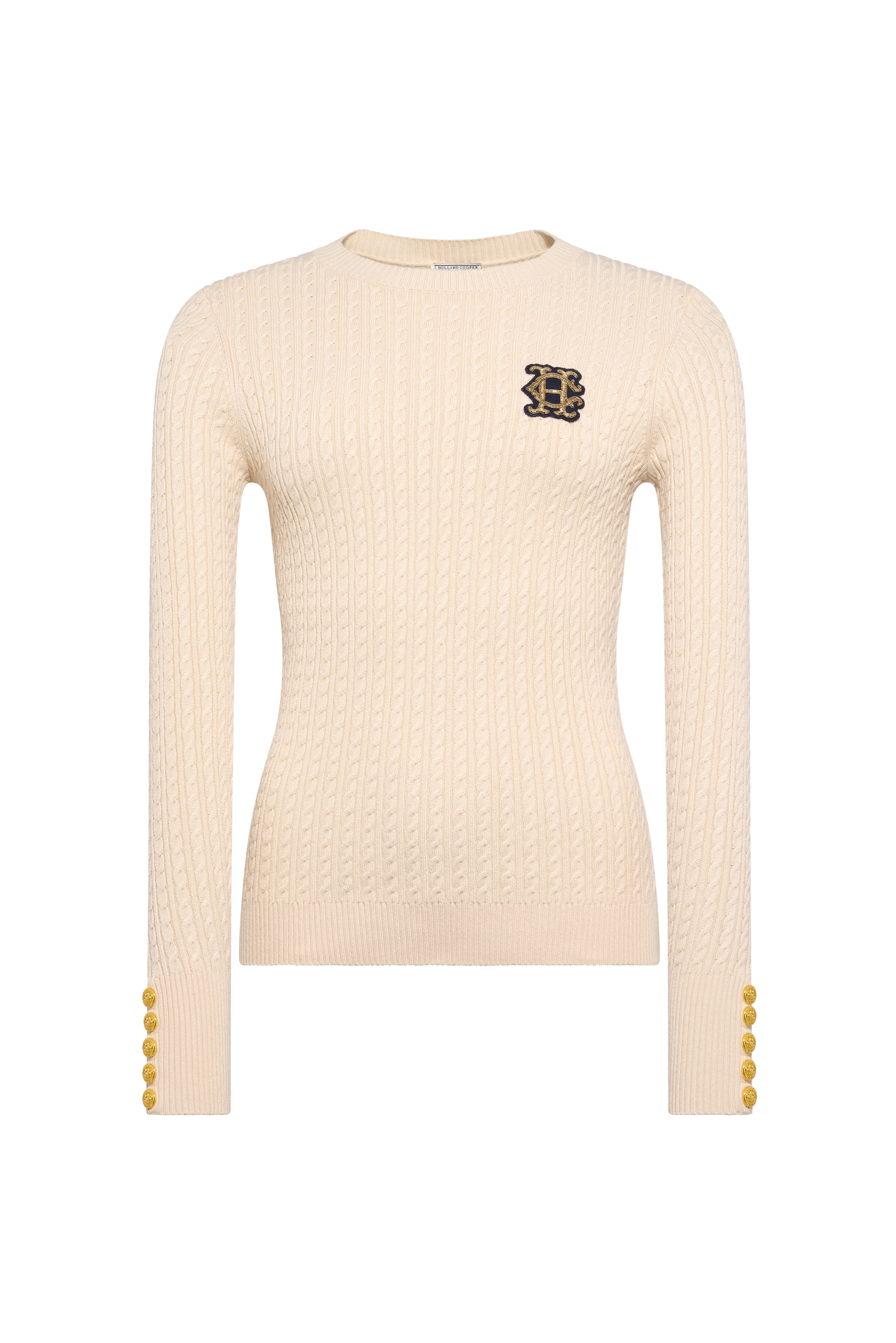 Princeton Crew Neck Knit (Almond)
