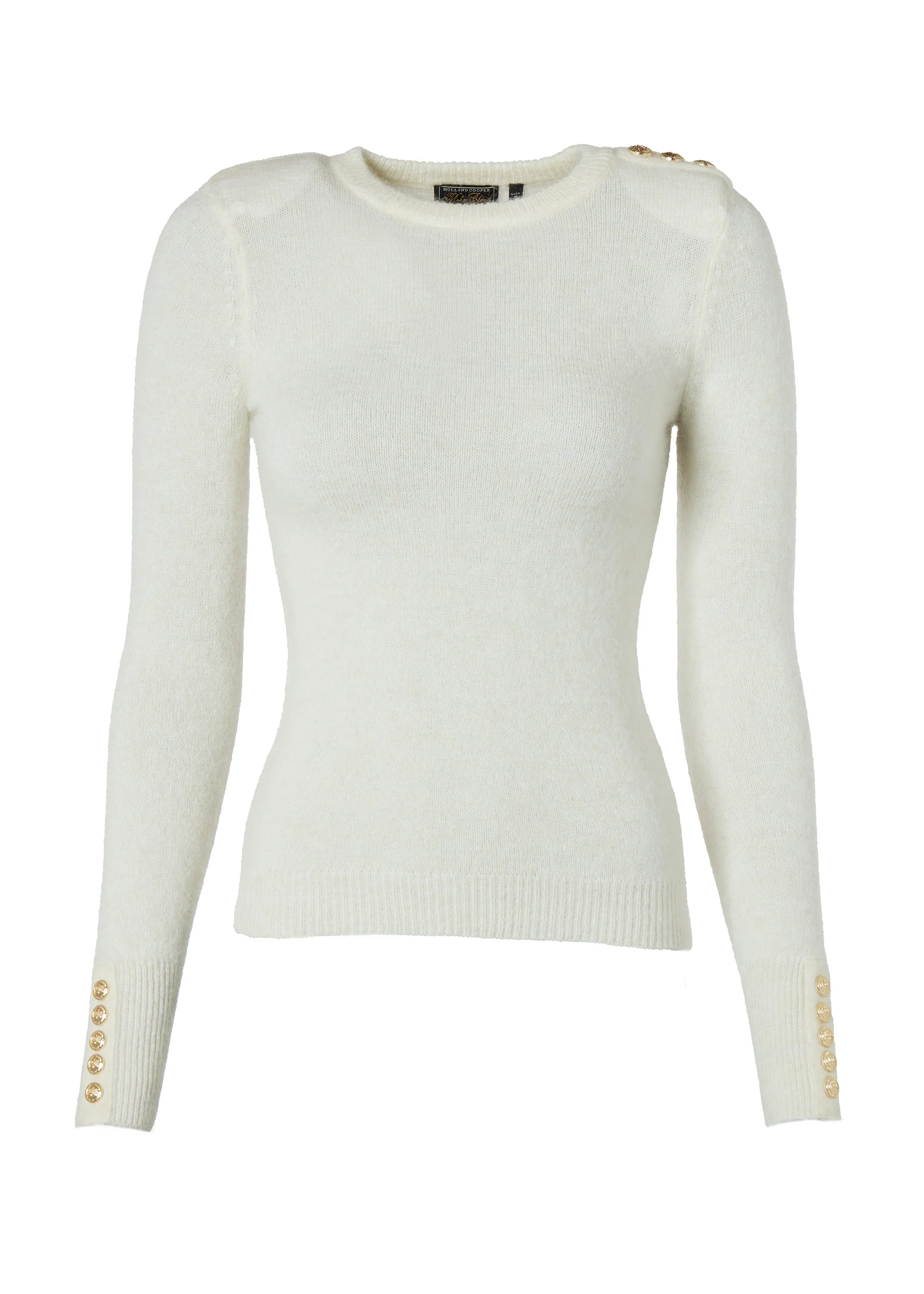 Amy Crew Neck Knit (Natural)