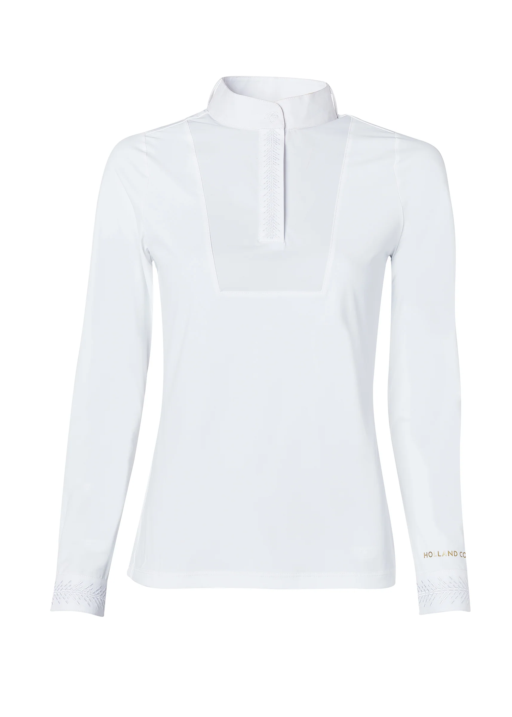 Gatcombe Long Sleeve Show Shirt (White)