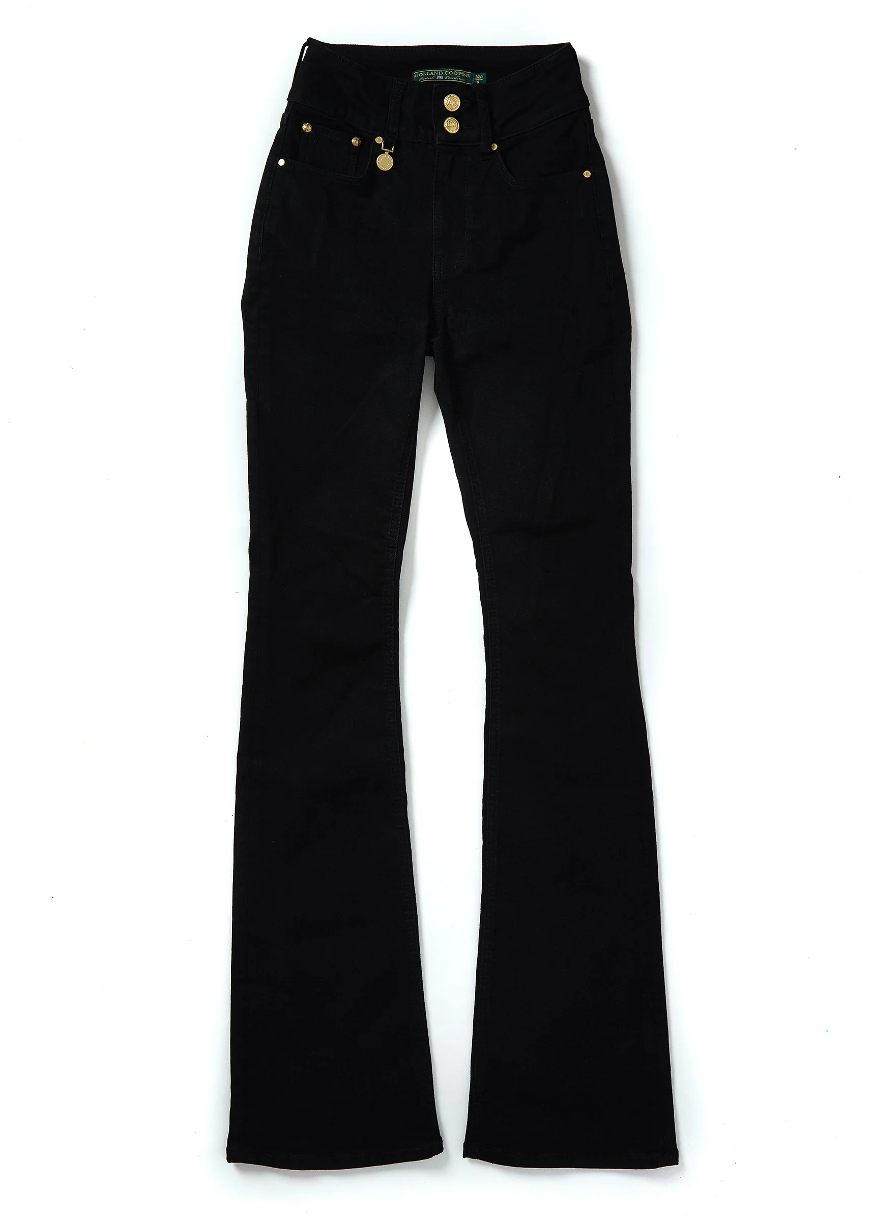 High Rise Flared Jean (Stay Black)