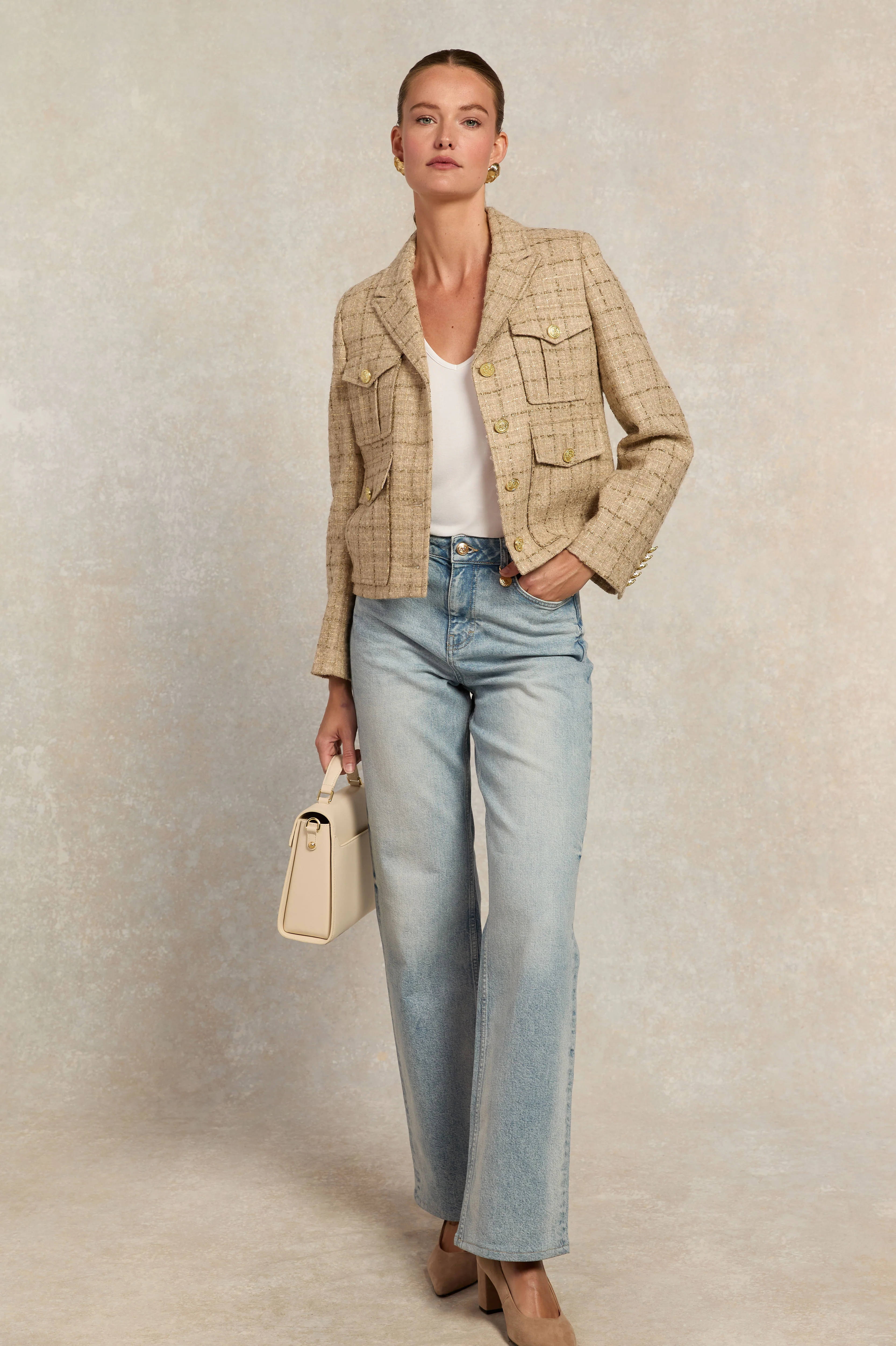 Richmond Jacket (Camel Sparkle Tweed)