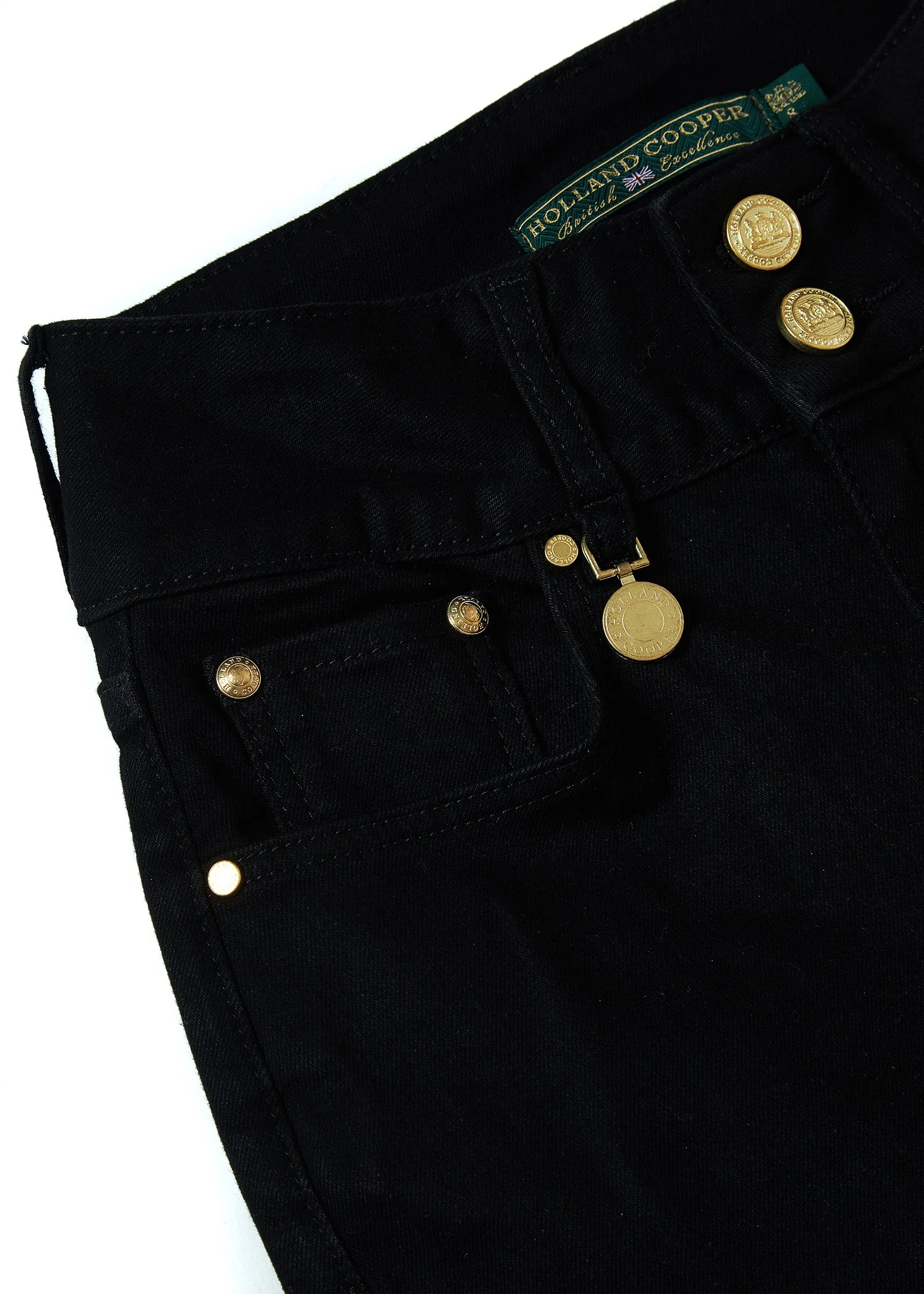 High Rise Flared Jean (Stay Black)
