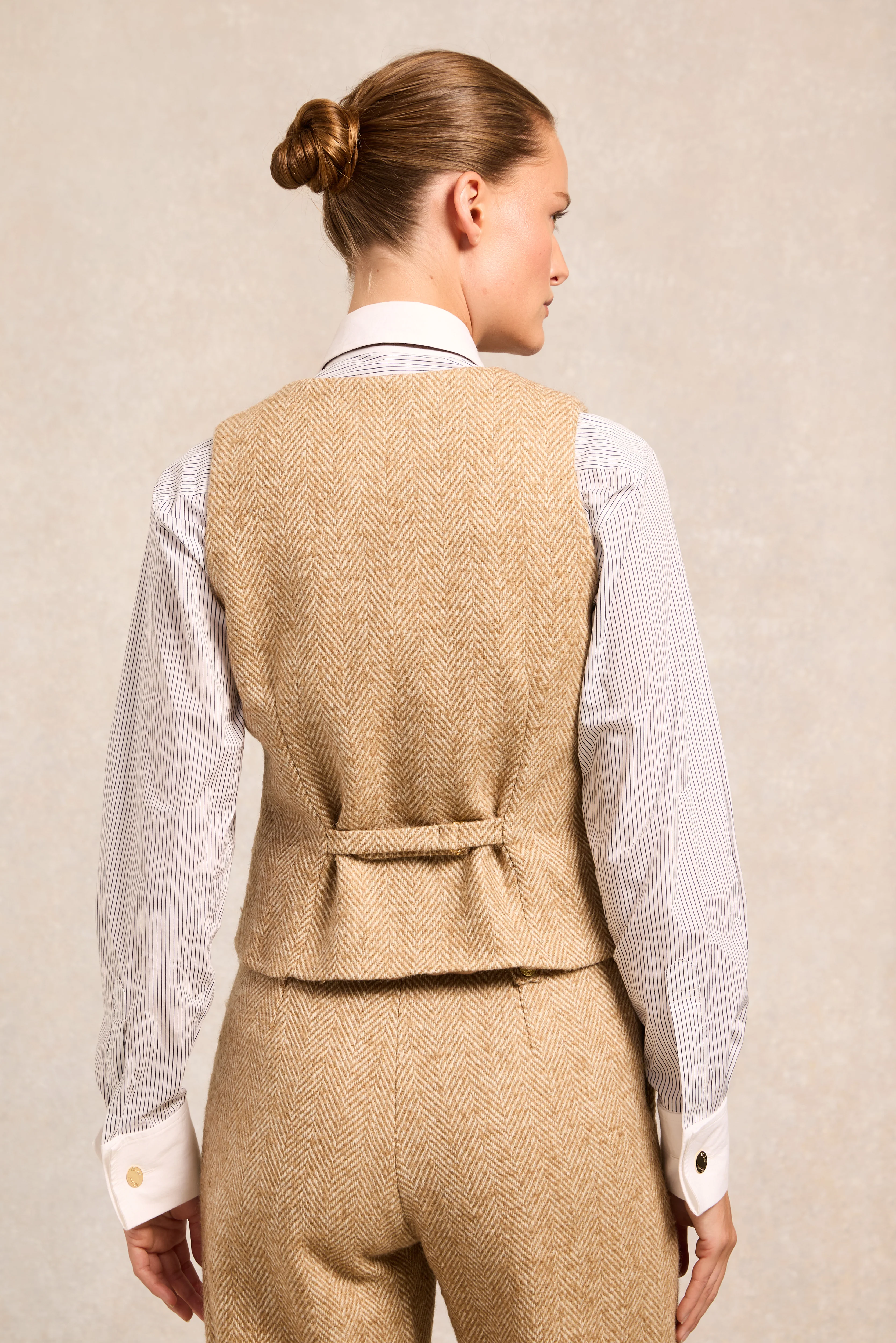 Kensington Waistcoat (Toffee Herringbone)