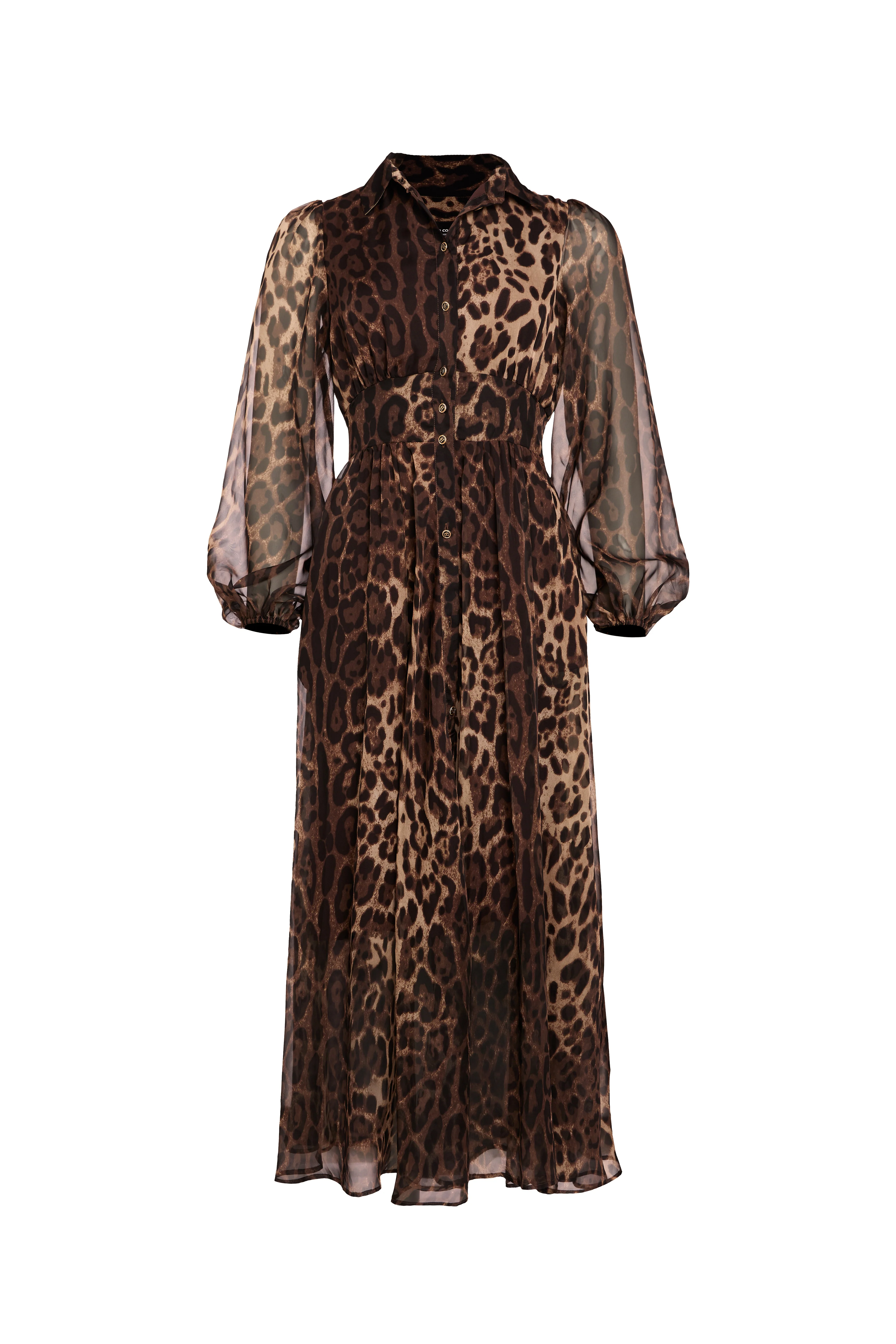 Paros Shirt Dress (Leopard Print)