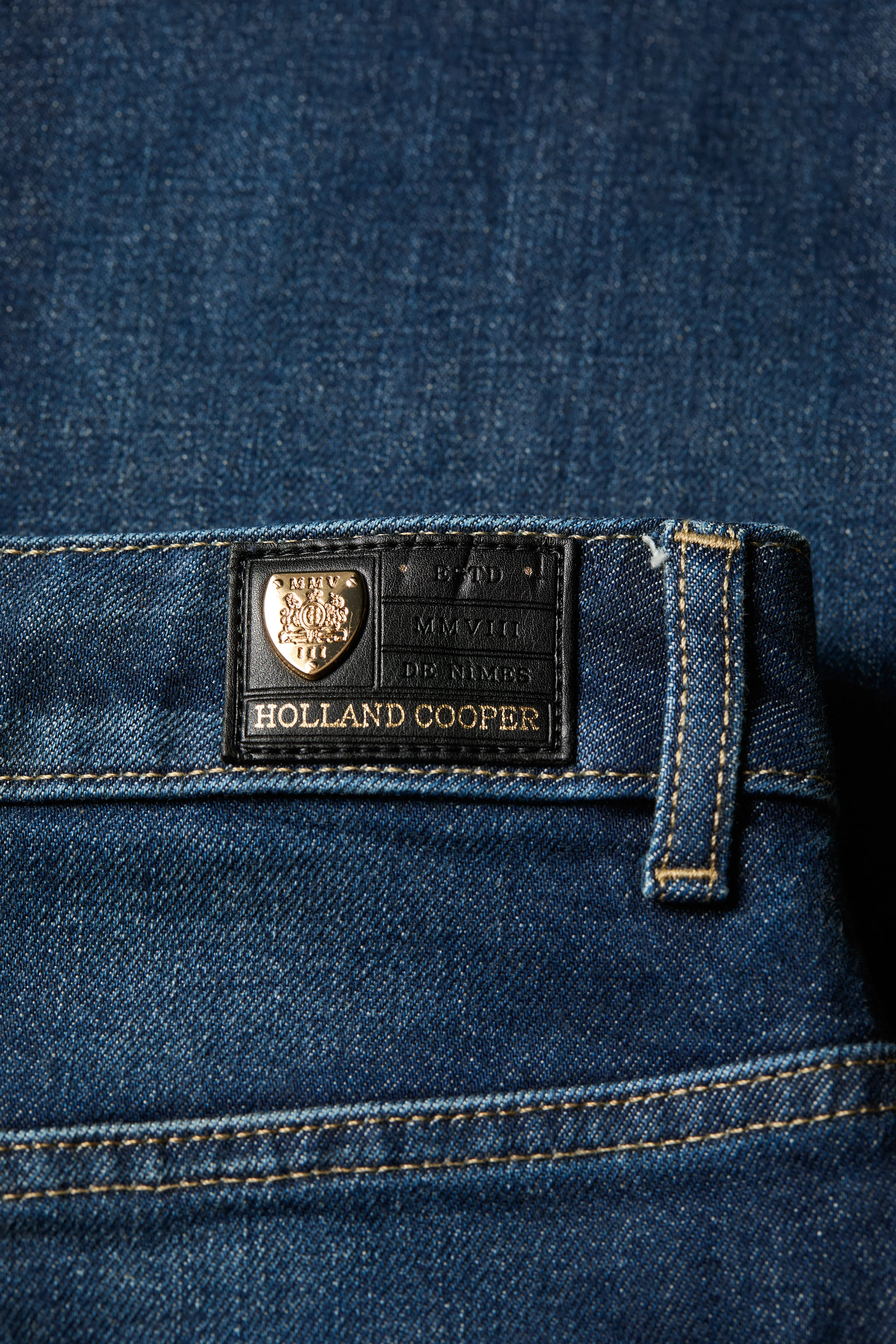 Denim Maxi Skirt (Deep Indigo)