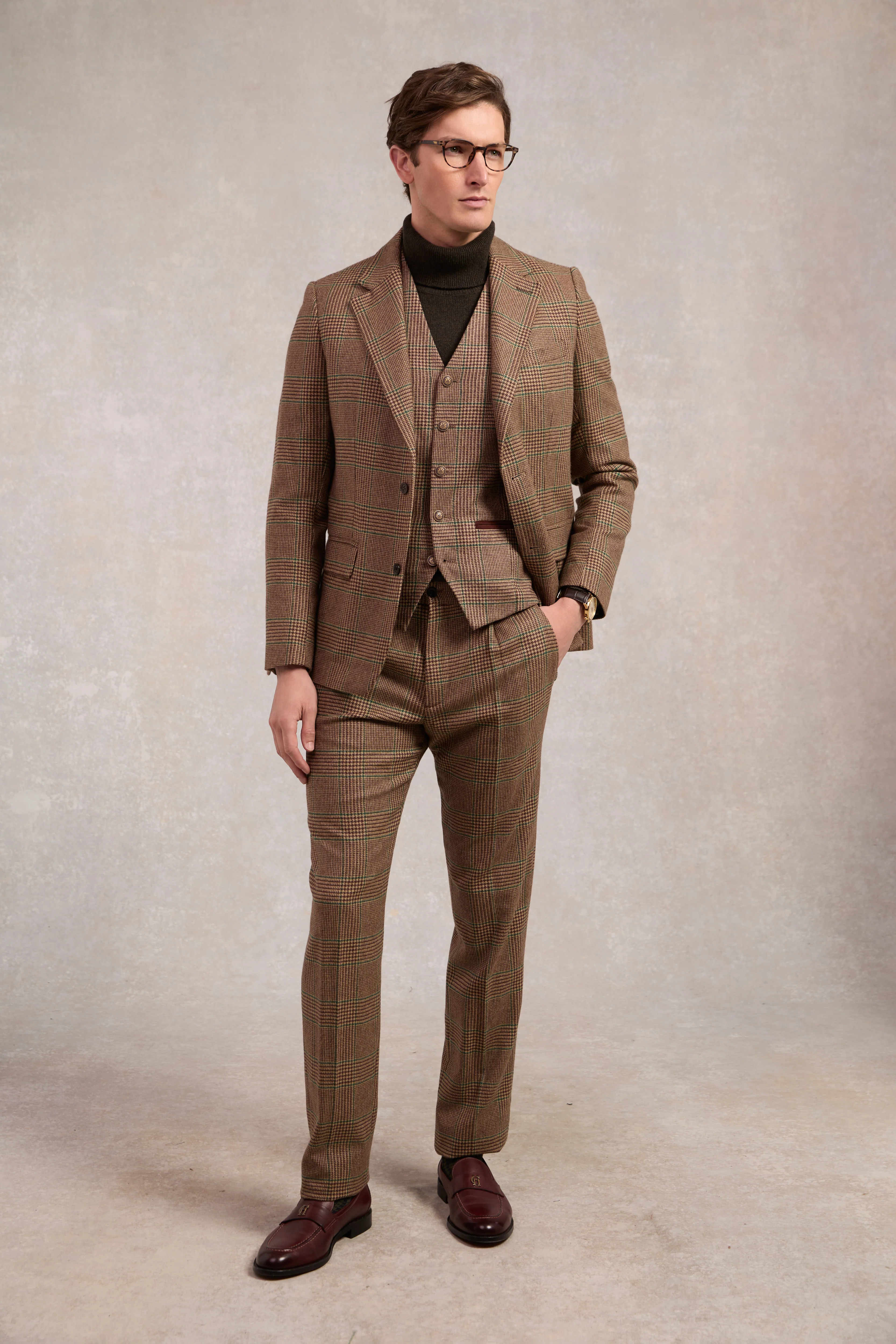 The Single Breasted Blazer (Clarence Check Forest)