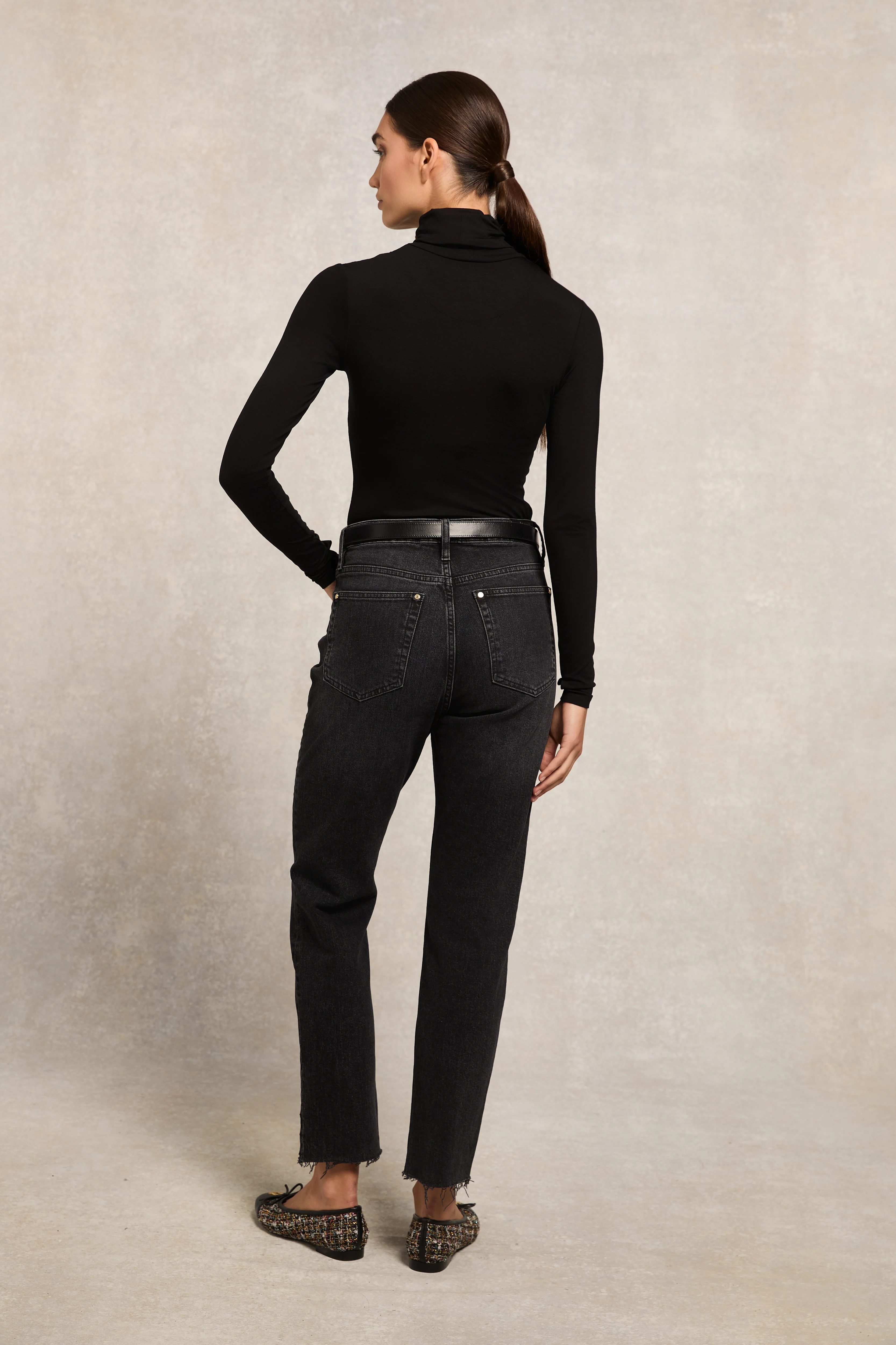 Paige Roll Neck (Black)
