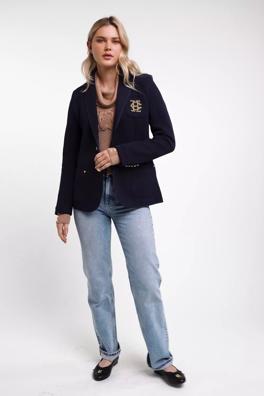 Daisy Roll Neck Knit (Camel)