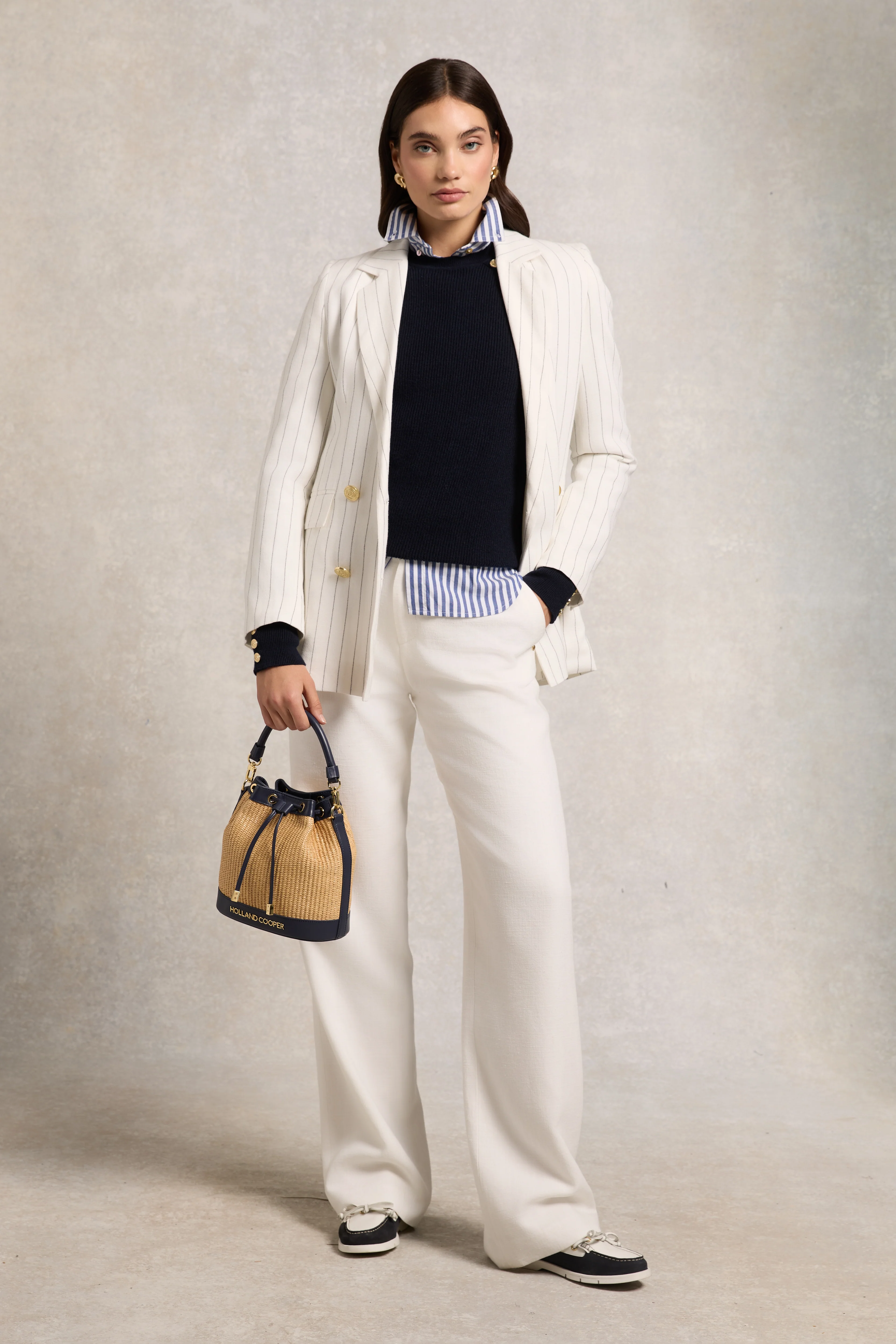 Naomi Crew Neck Knit (Ink Navy)