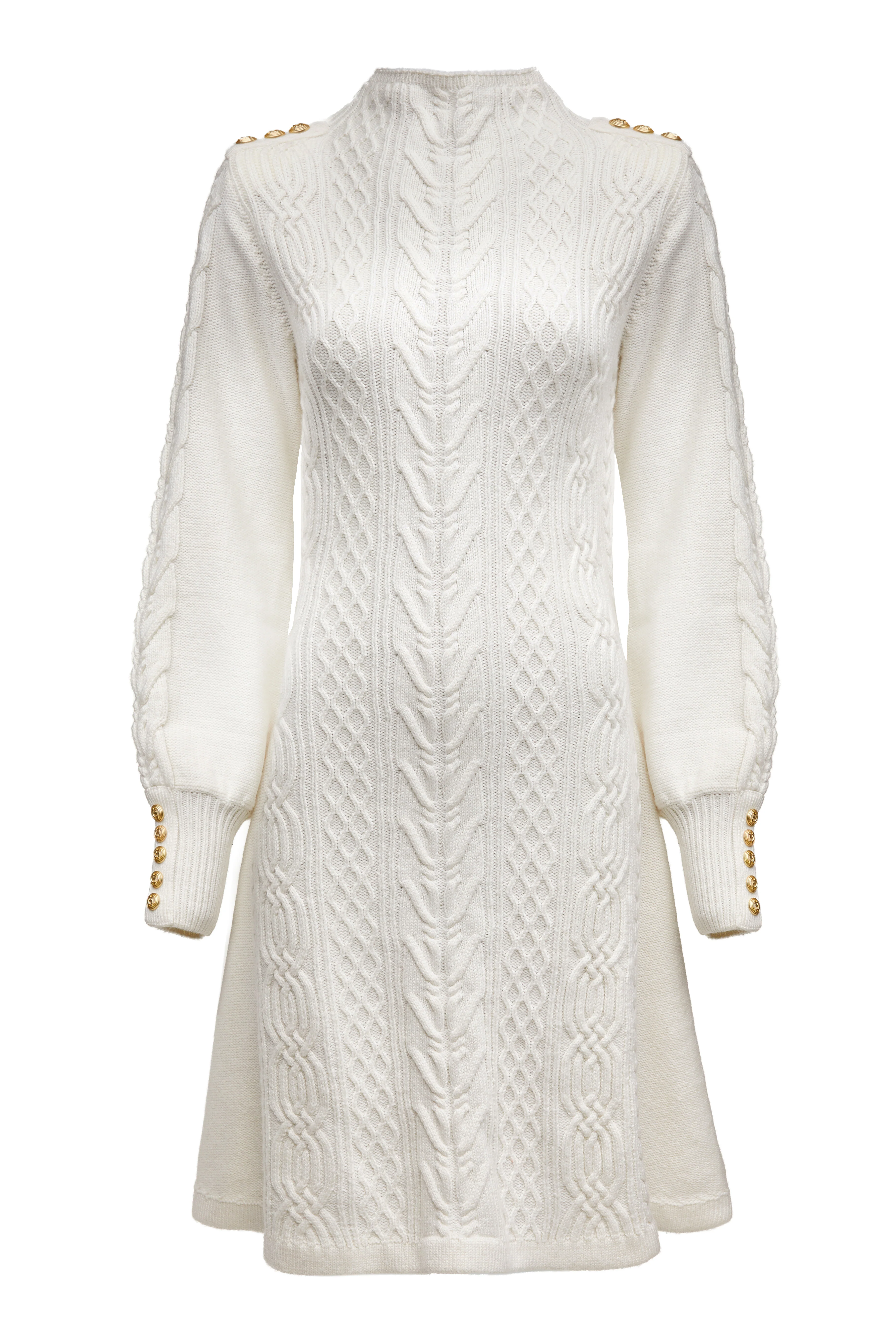 Rachel Mini Dress (Oyster)