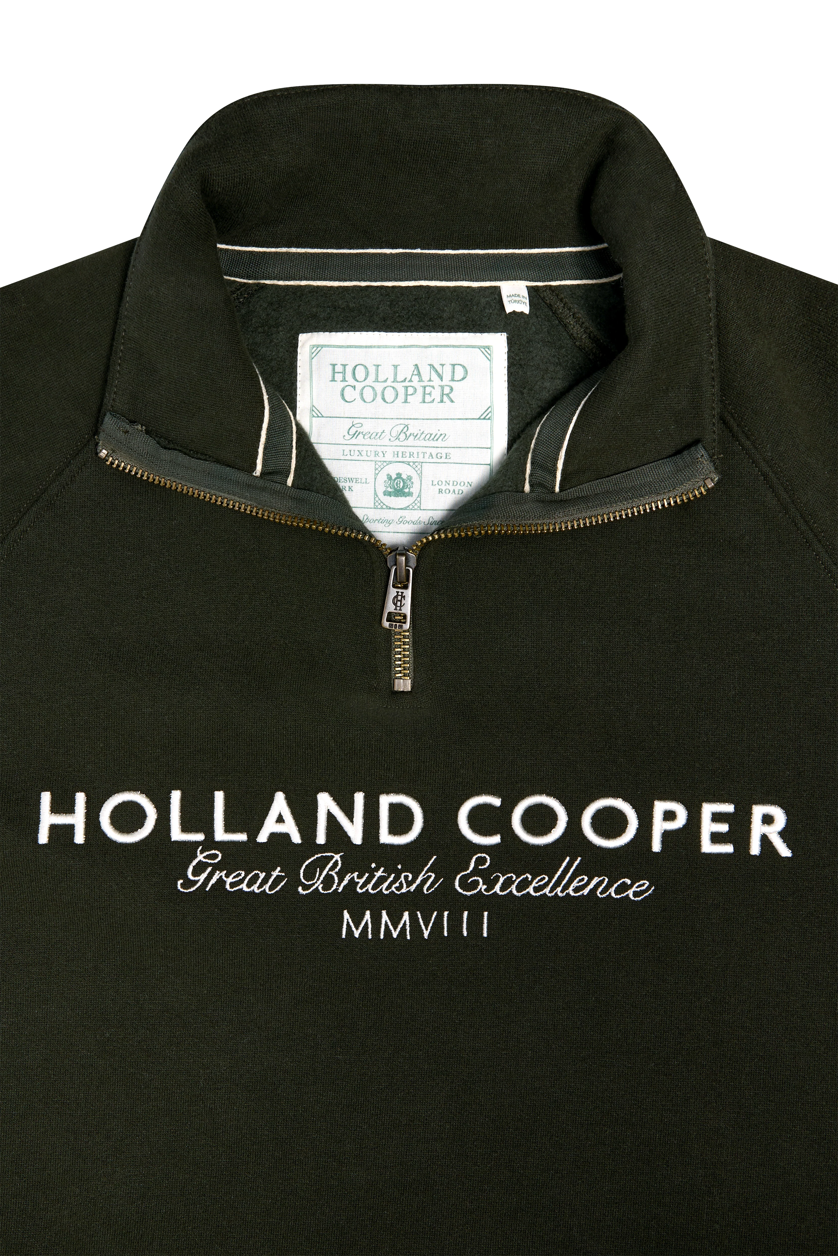 Sporting Goods Zip Henley (Racing Green)