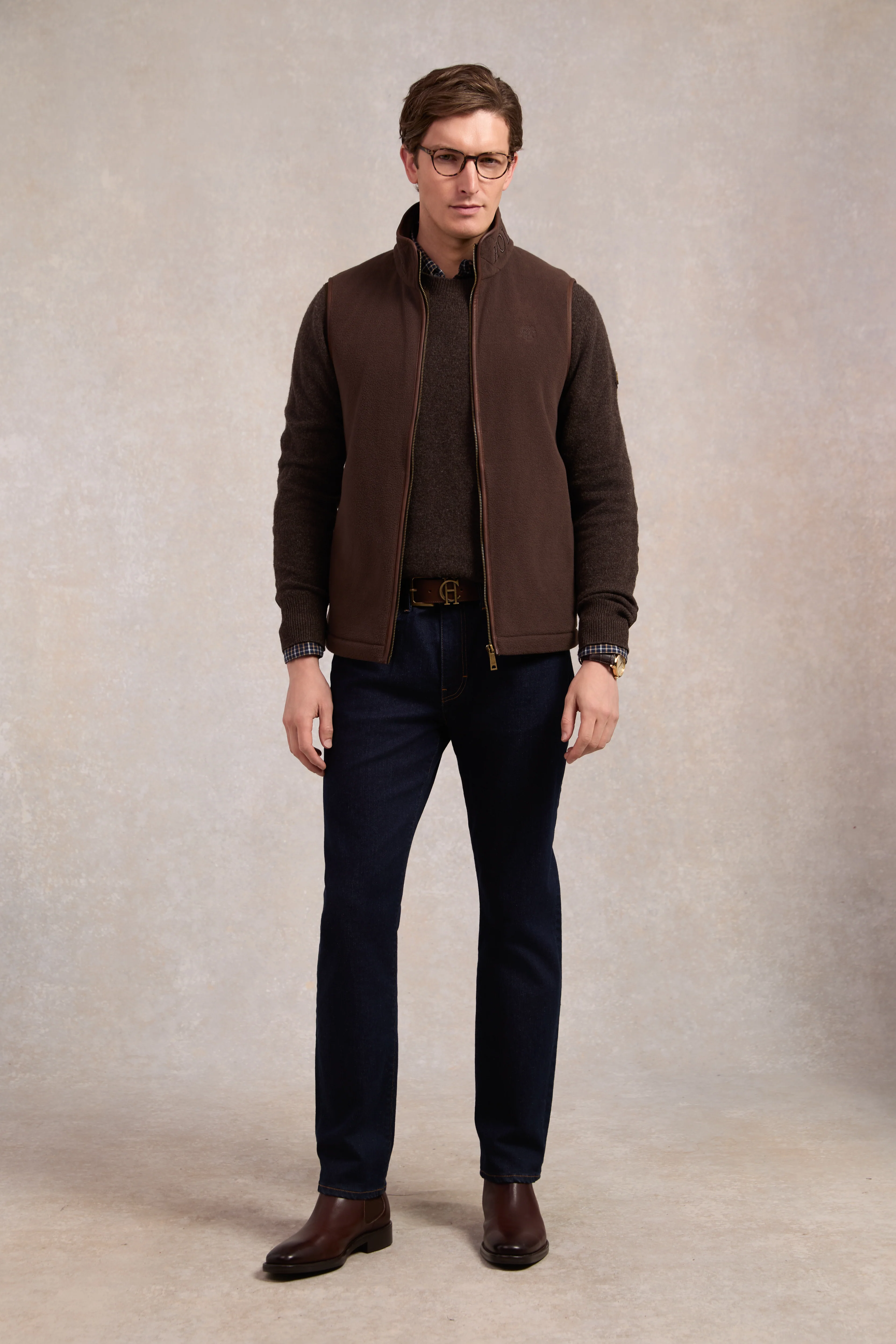 Country Crew Neck Knit (Chocolate)