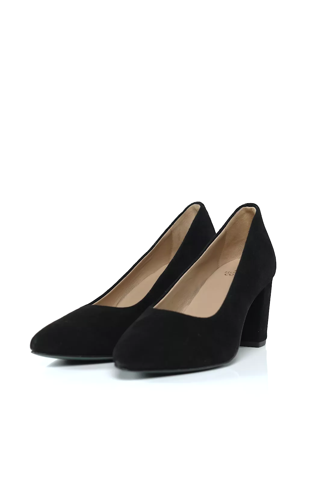 Knightsbridge Court Shoe (Black Suede)