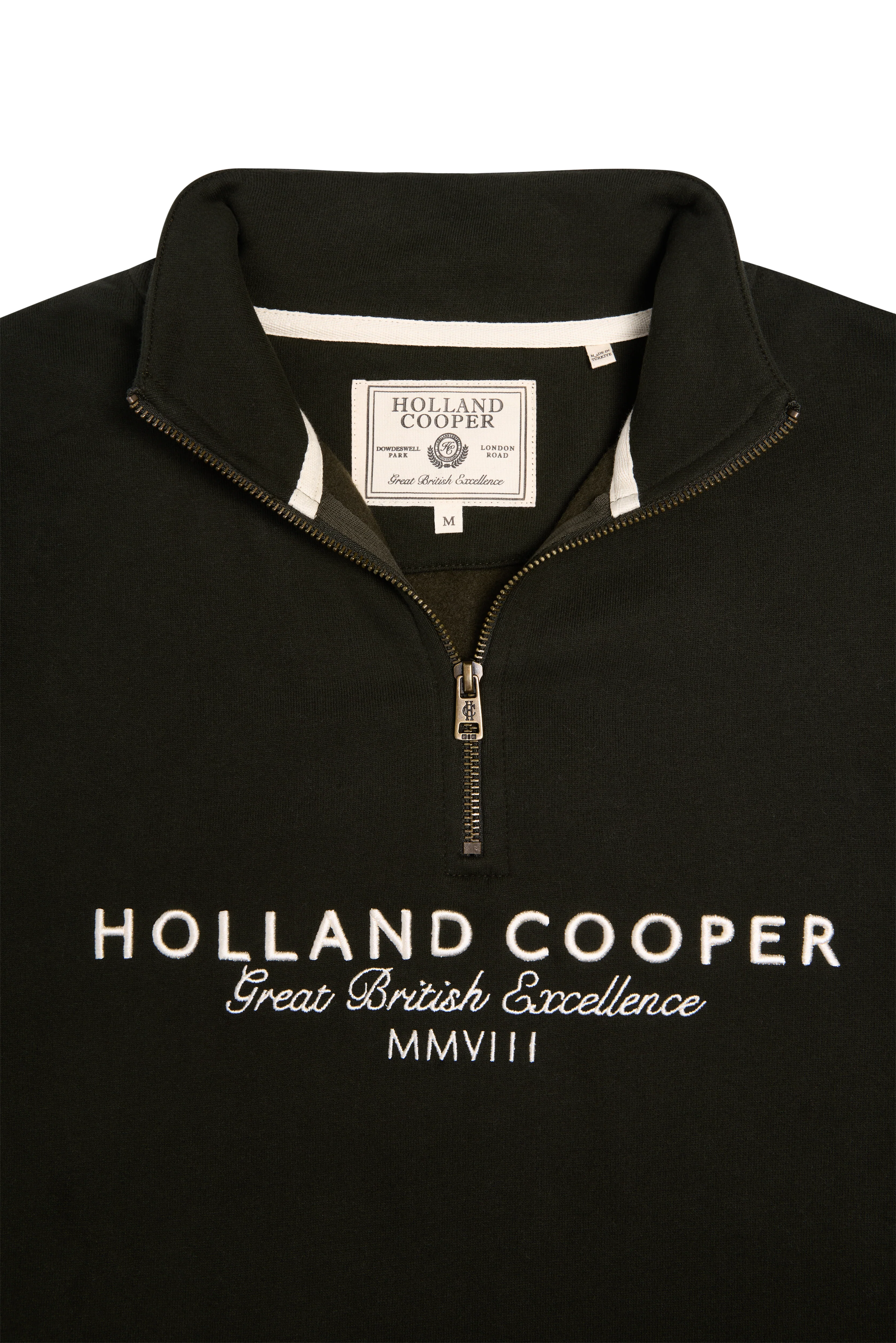 Men's Sporting Goods Zip Henley (Racing Green)