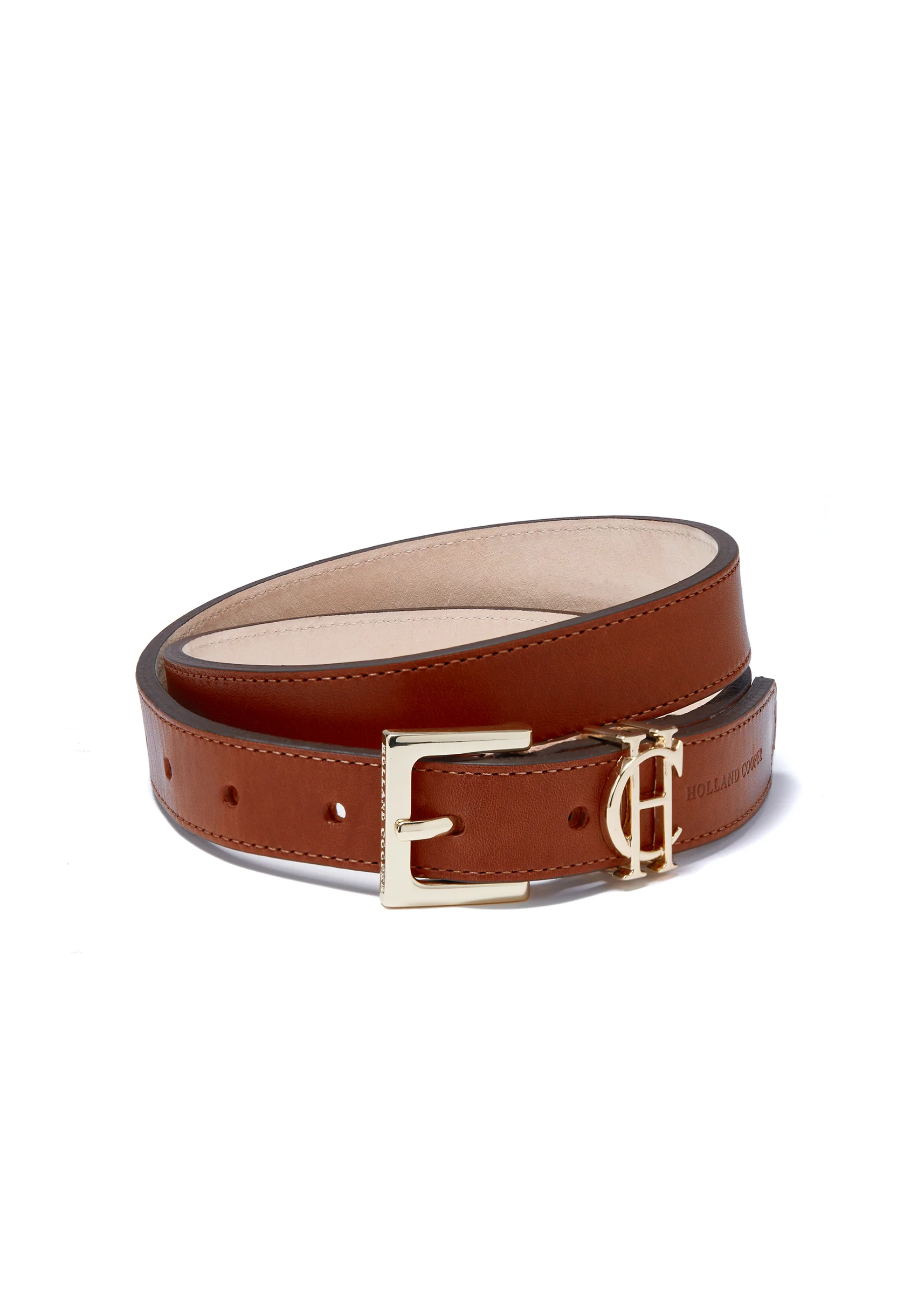 HC Slim Logo Belt (Tan)