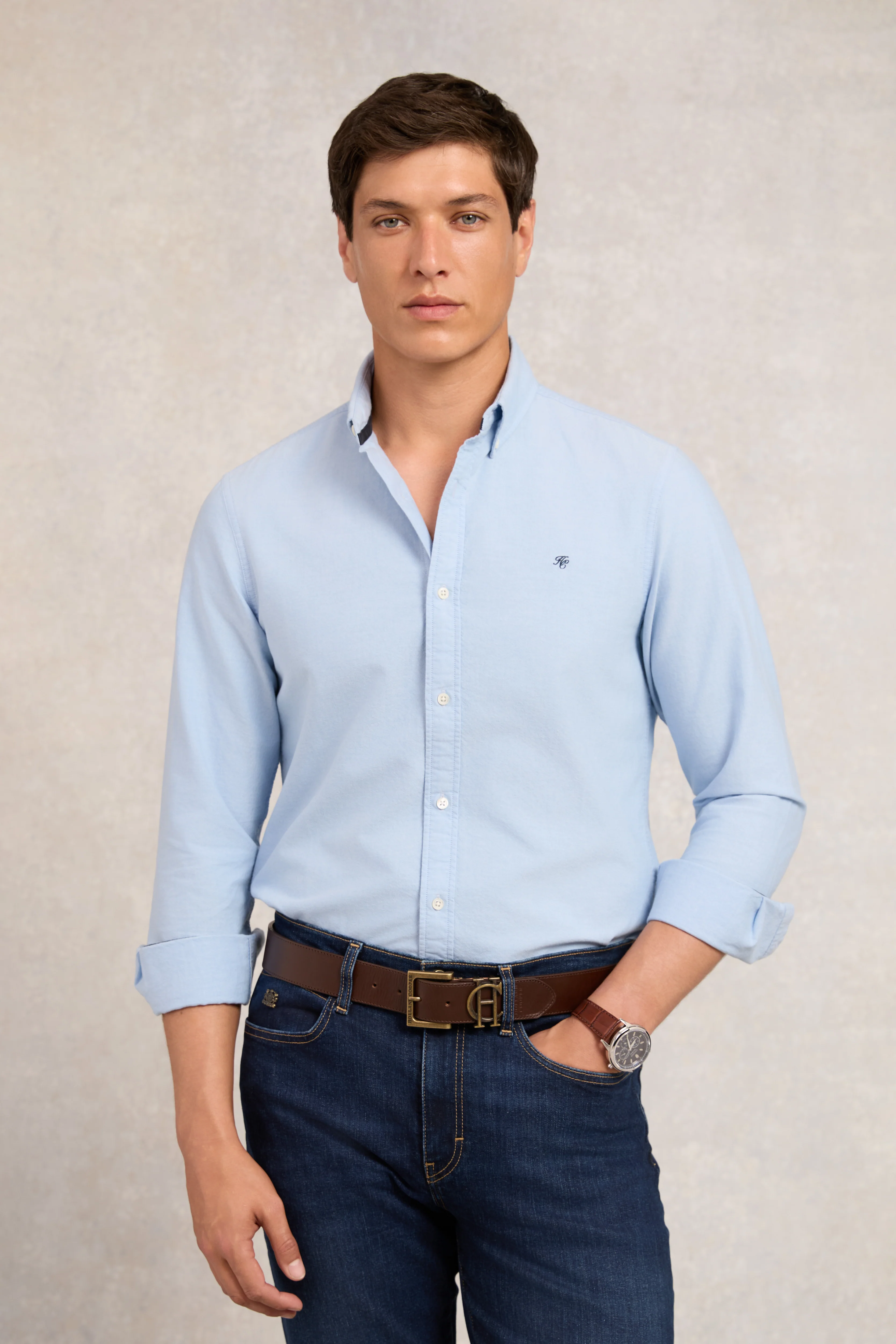 Men's Classic Oxford Shirt (Sky Blue)