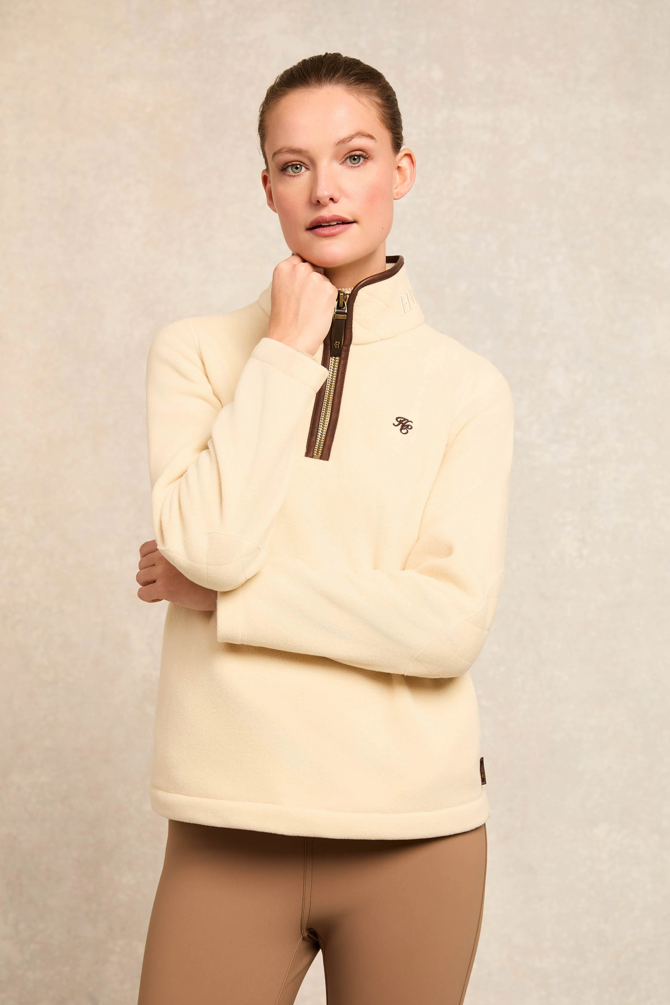 Country Fleece Quarter Zip (Cream)