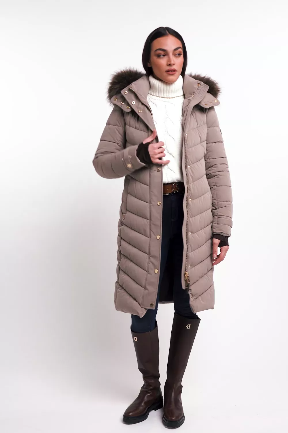 Lucia Roll Neck Knit (Natural)