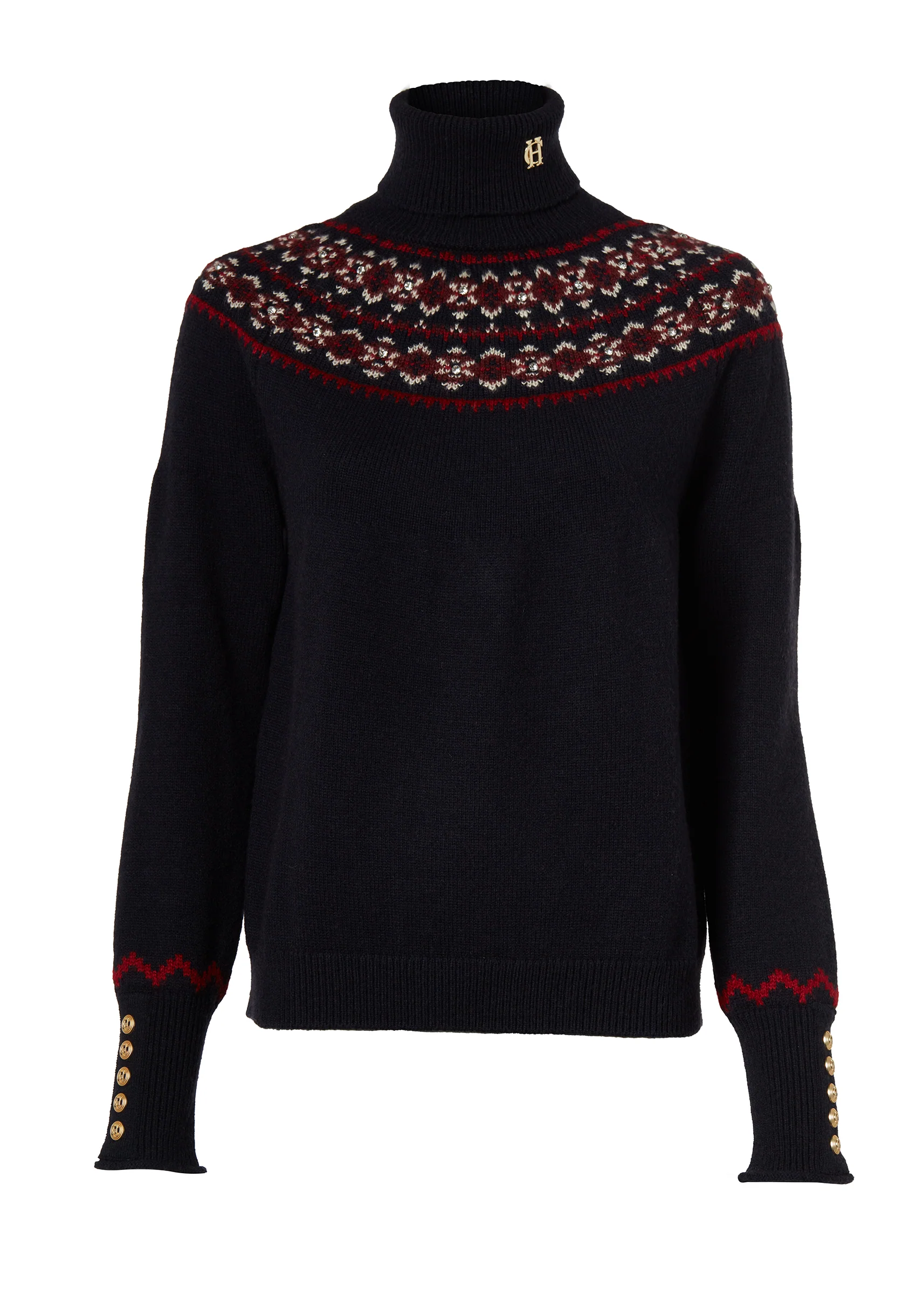 Jennifer Roll Neck Knit (Ink Navy)