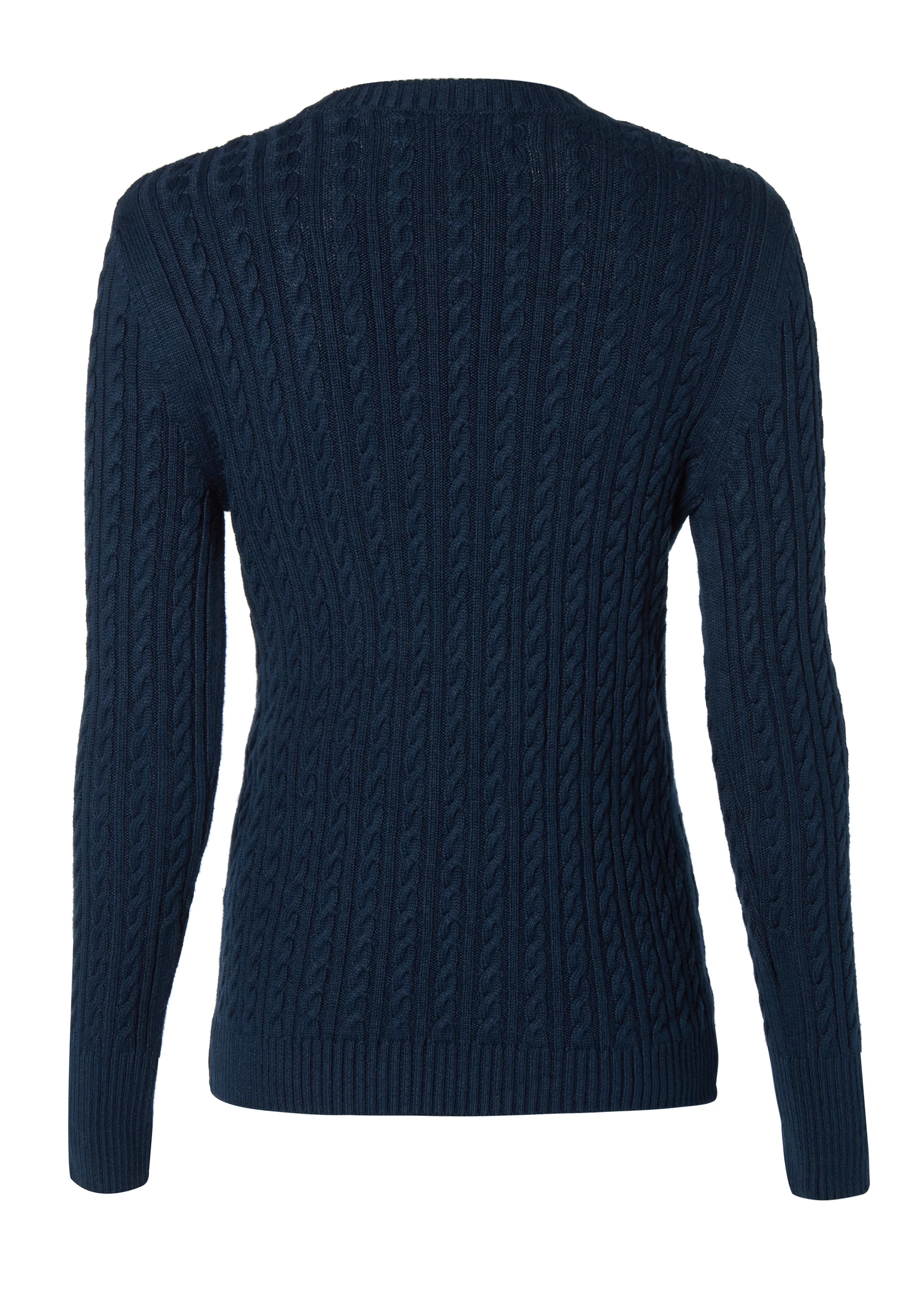 Seattle Cable Crew Knit (Ink Navy)
