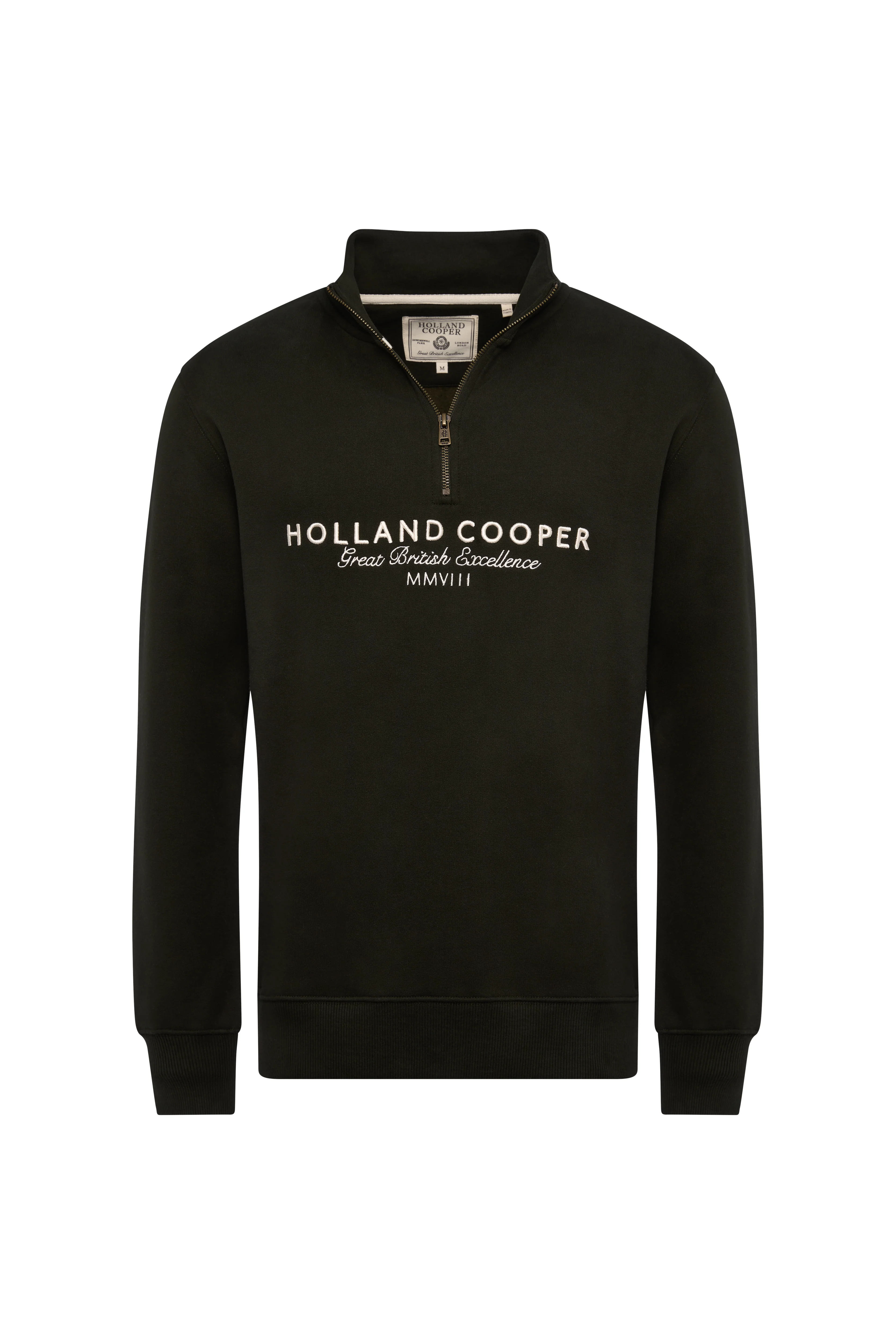 Men's Sporting Goods Zip Henley (Racing Green)