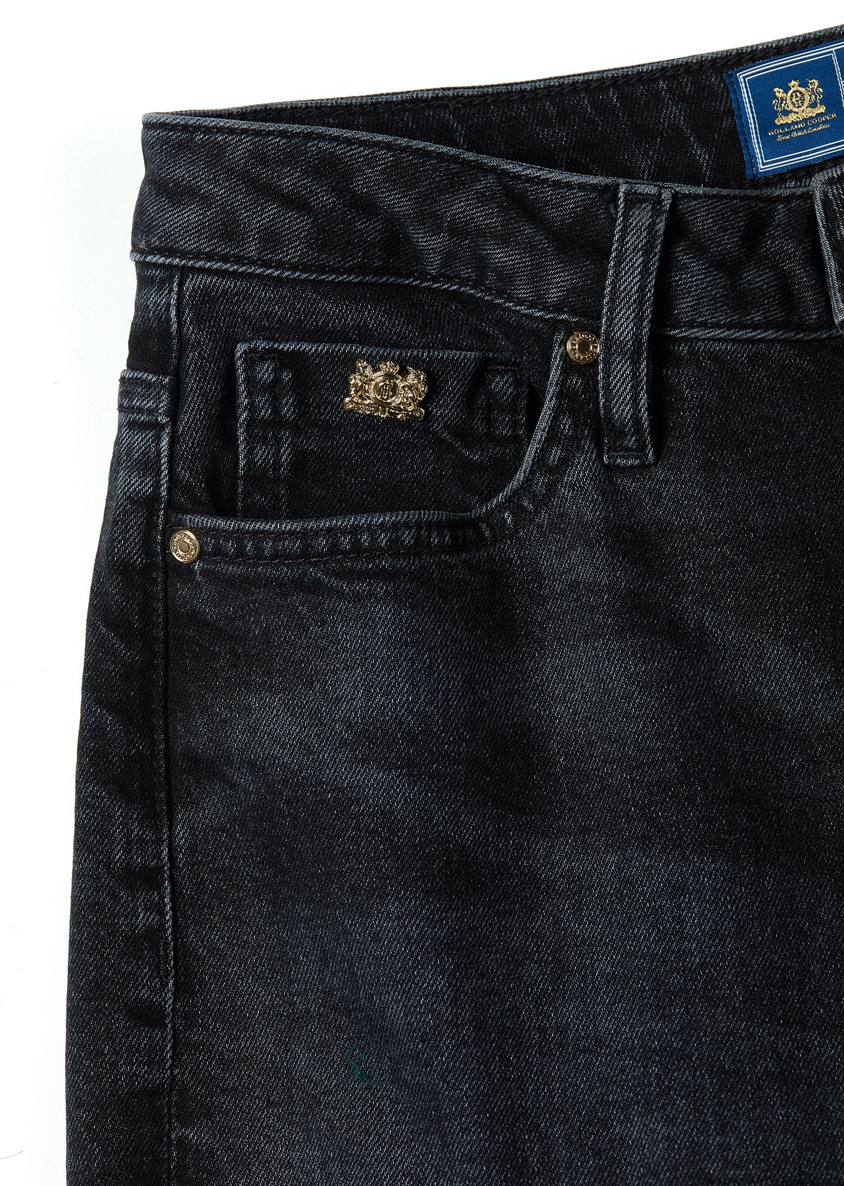 High Rise Slim Jean (Washed Black)
