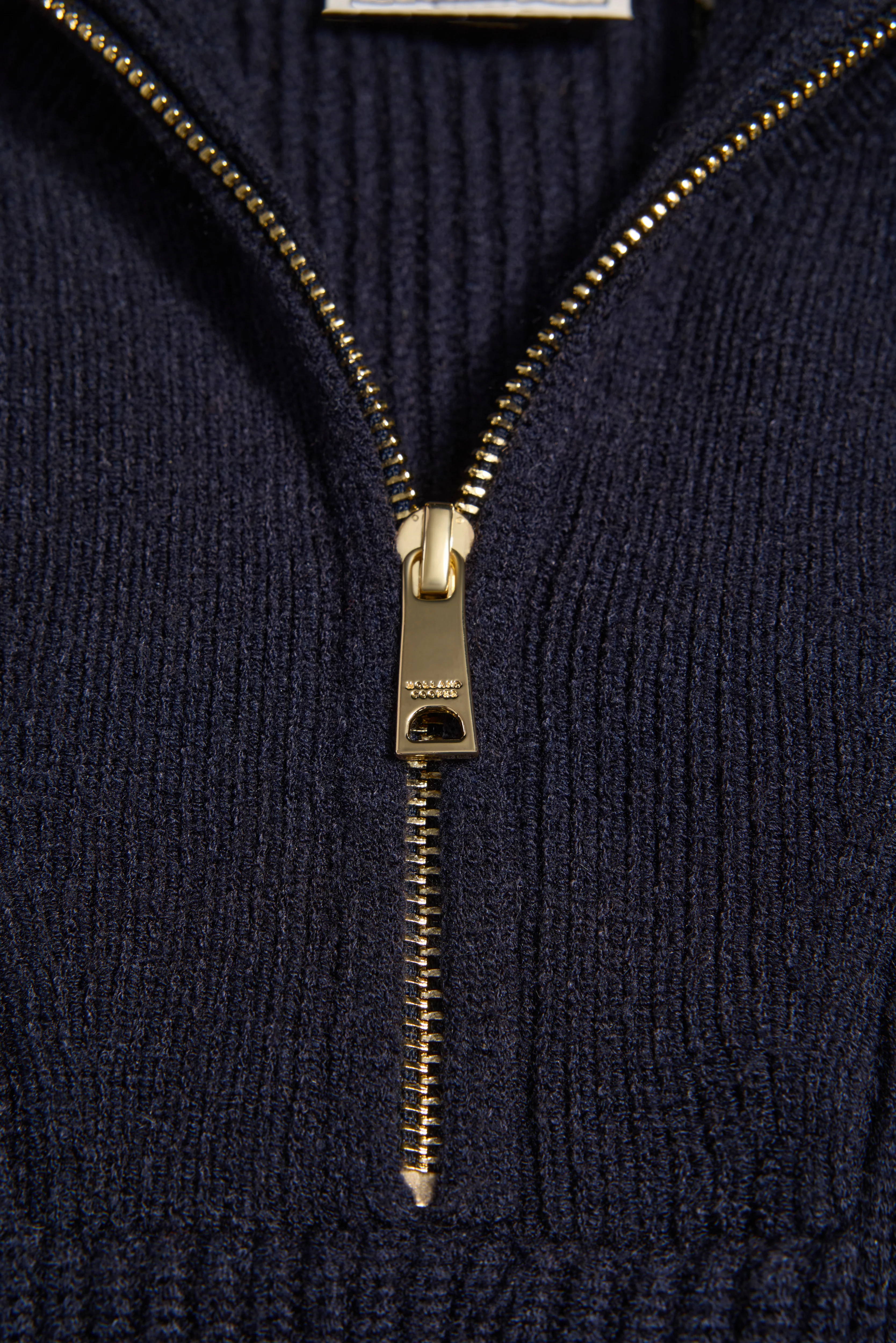 Jessica Quarter Zip Knit (Ink Navy)