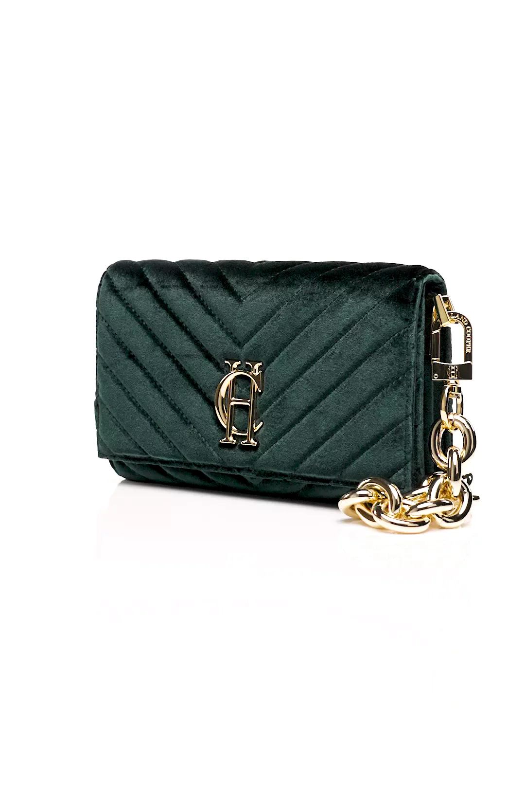 Belgravia Clutch Bag (Emerald Velvet)