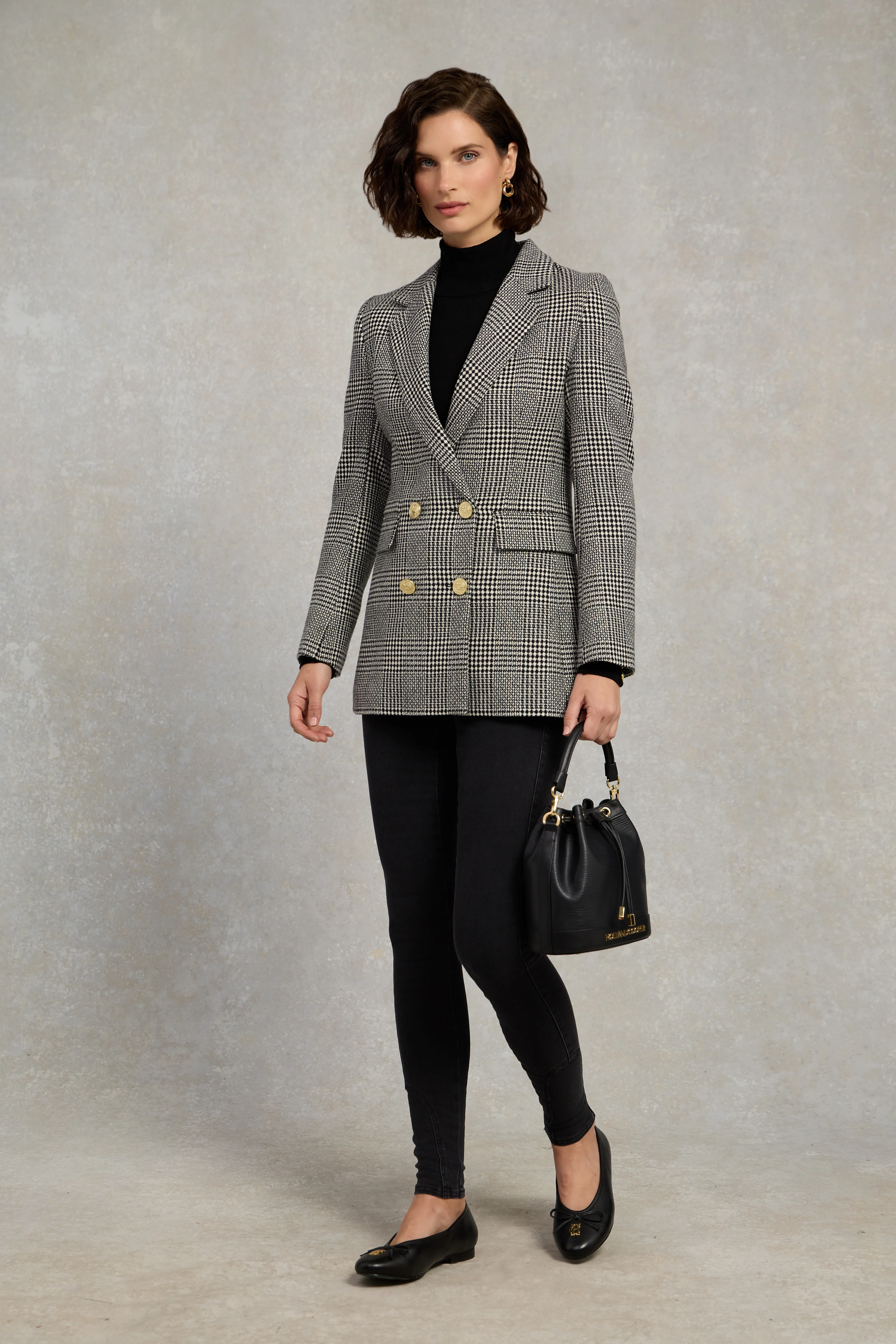 Double Breasted Blazer (Prince of Wales Mono)