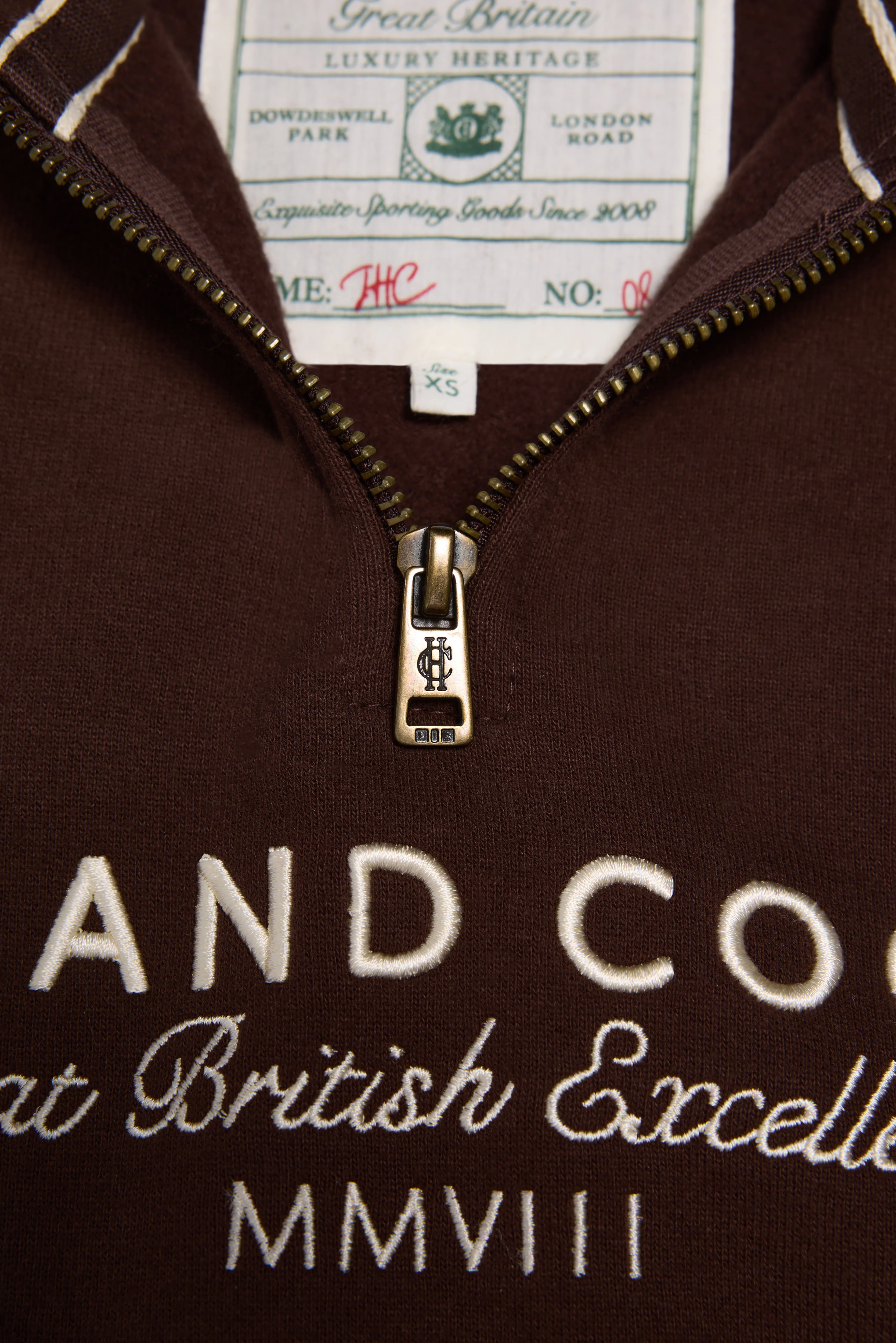 Sporting Goods Zip Henley (Walnut)