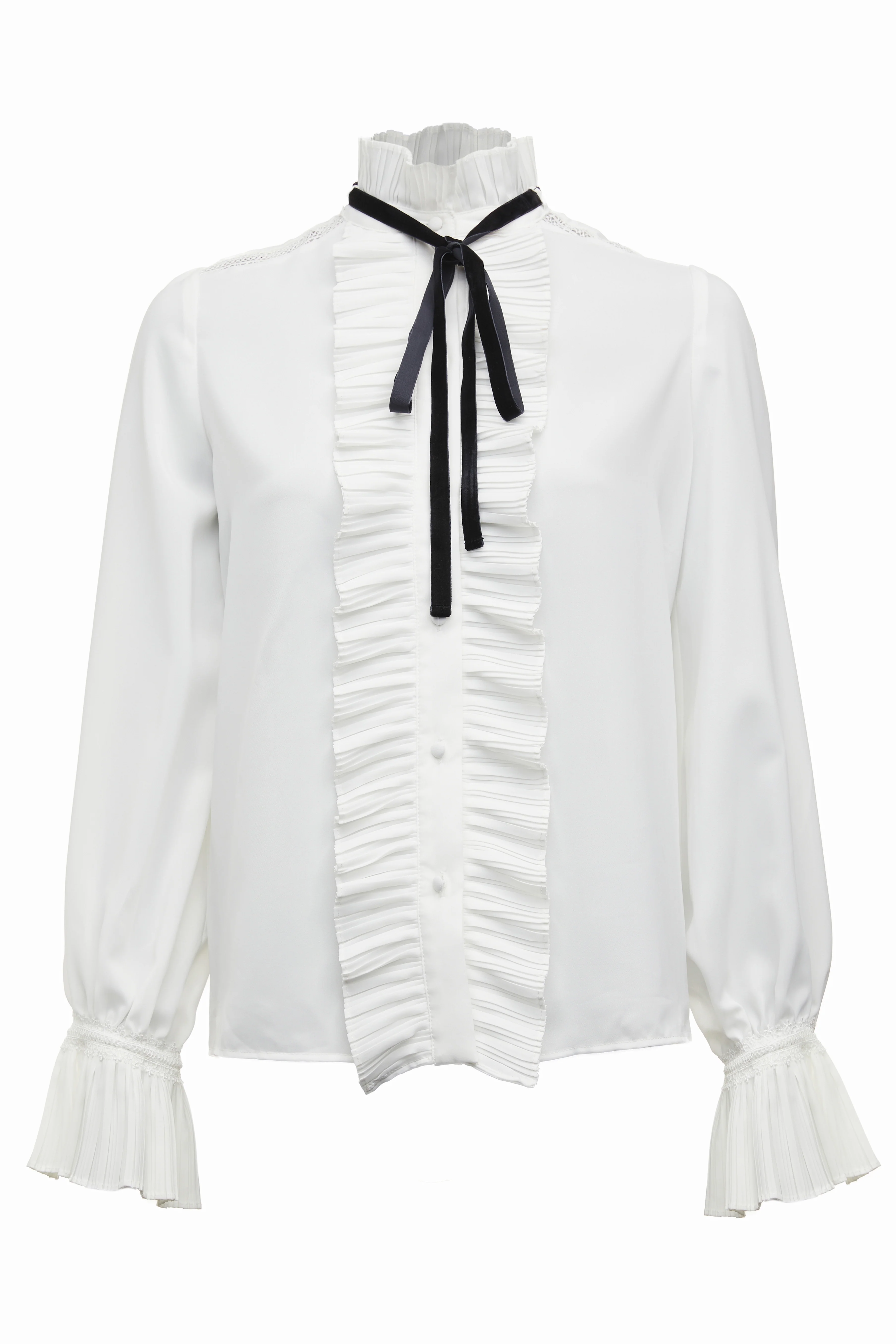Olivia Tie Shirt (White)