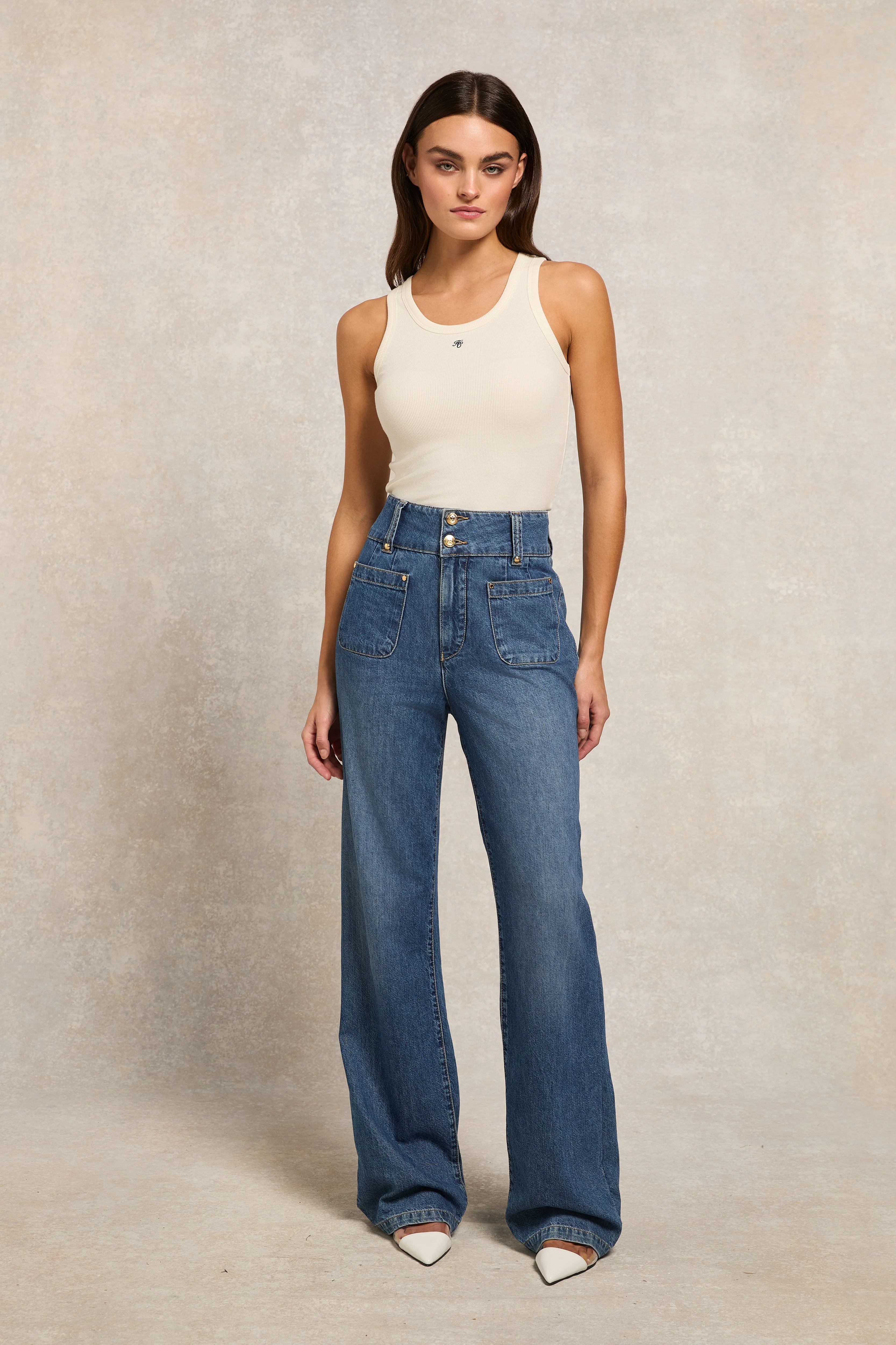 Rebecca Rib Tank (Natural)