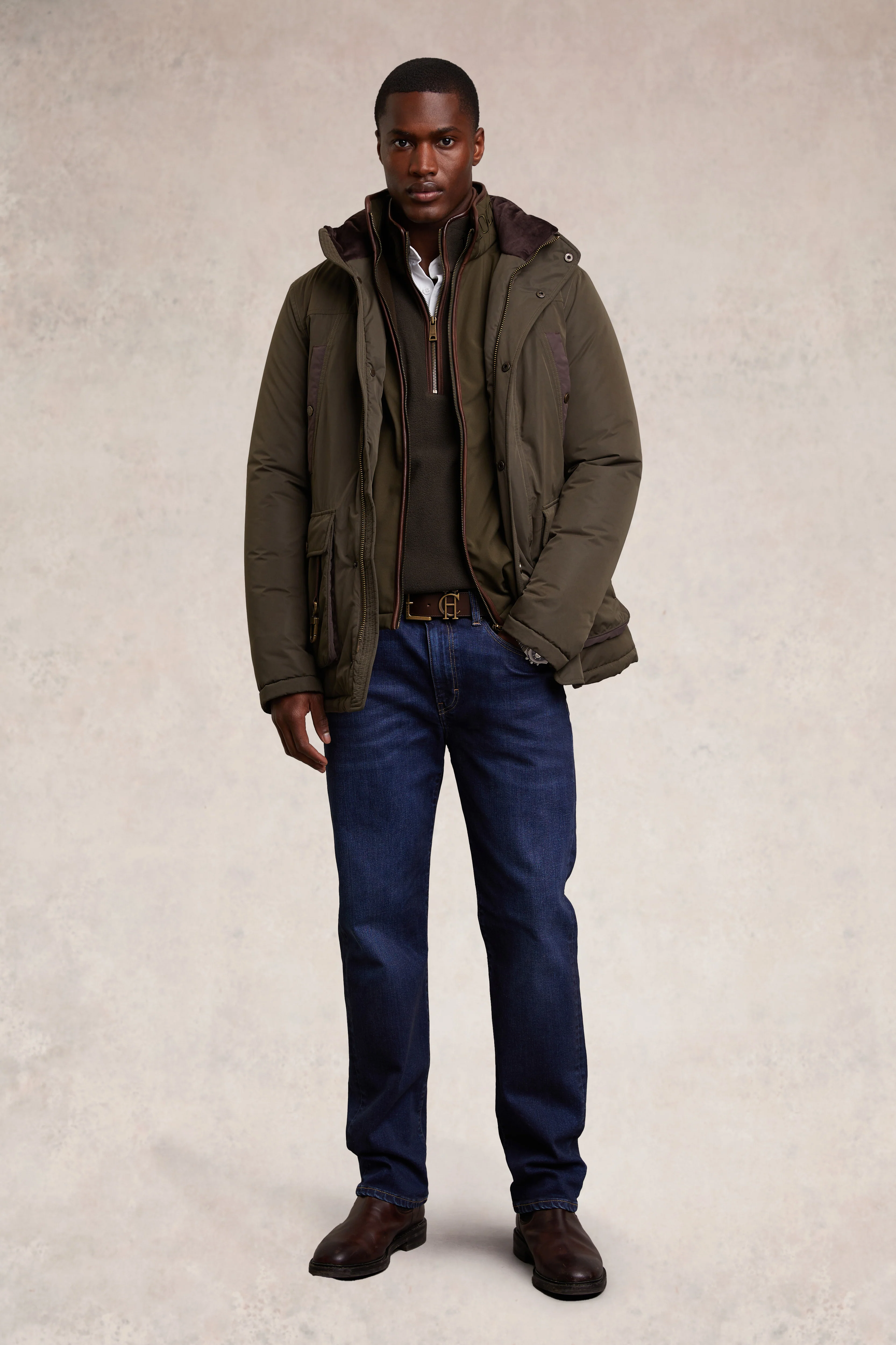 Country Fleece Quarter Zip (Khaki)