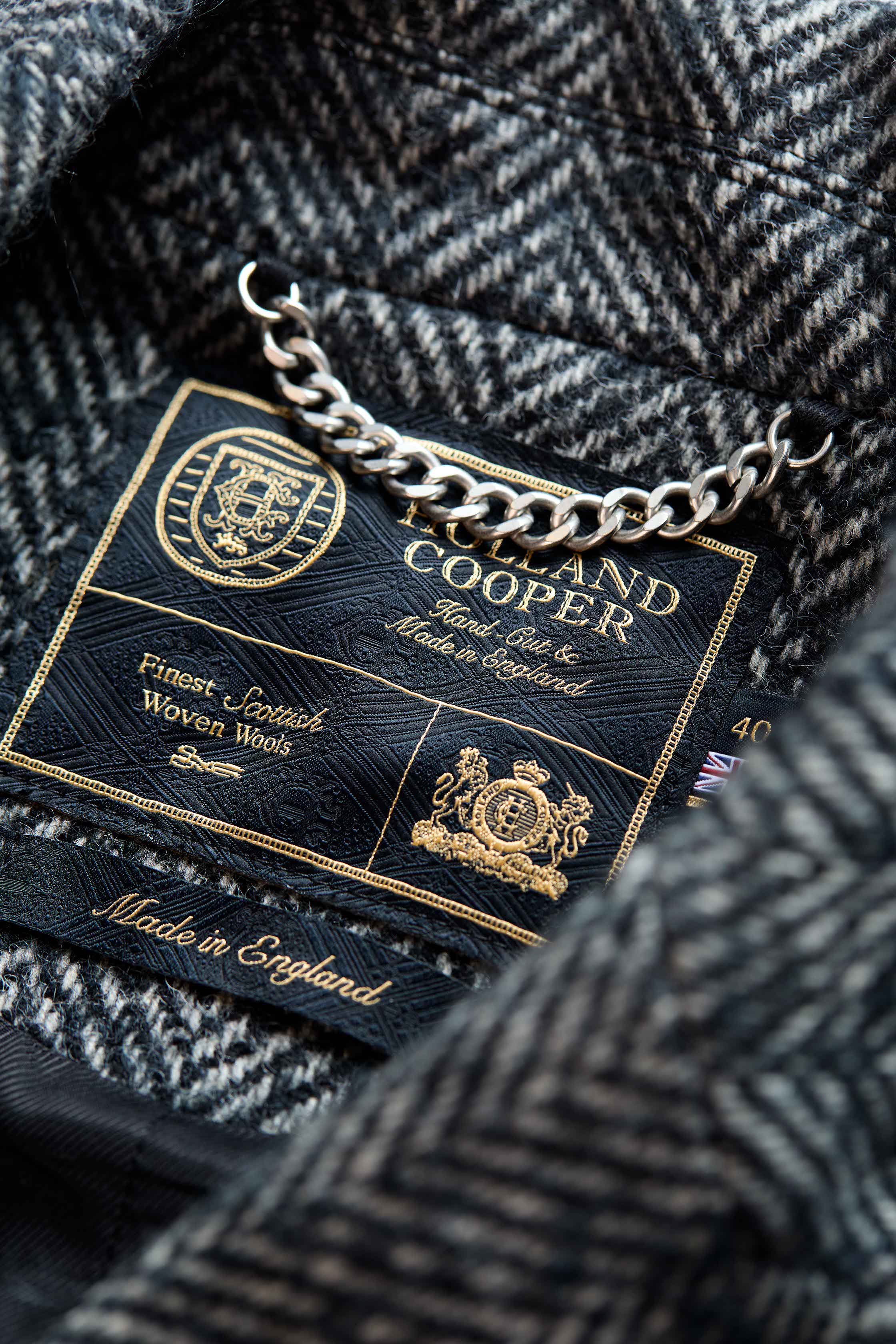 The Fairford Coat (Ebony Herringbone)