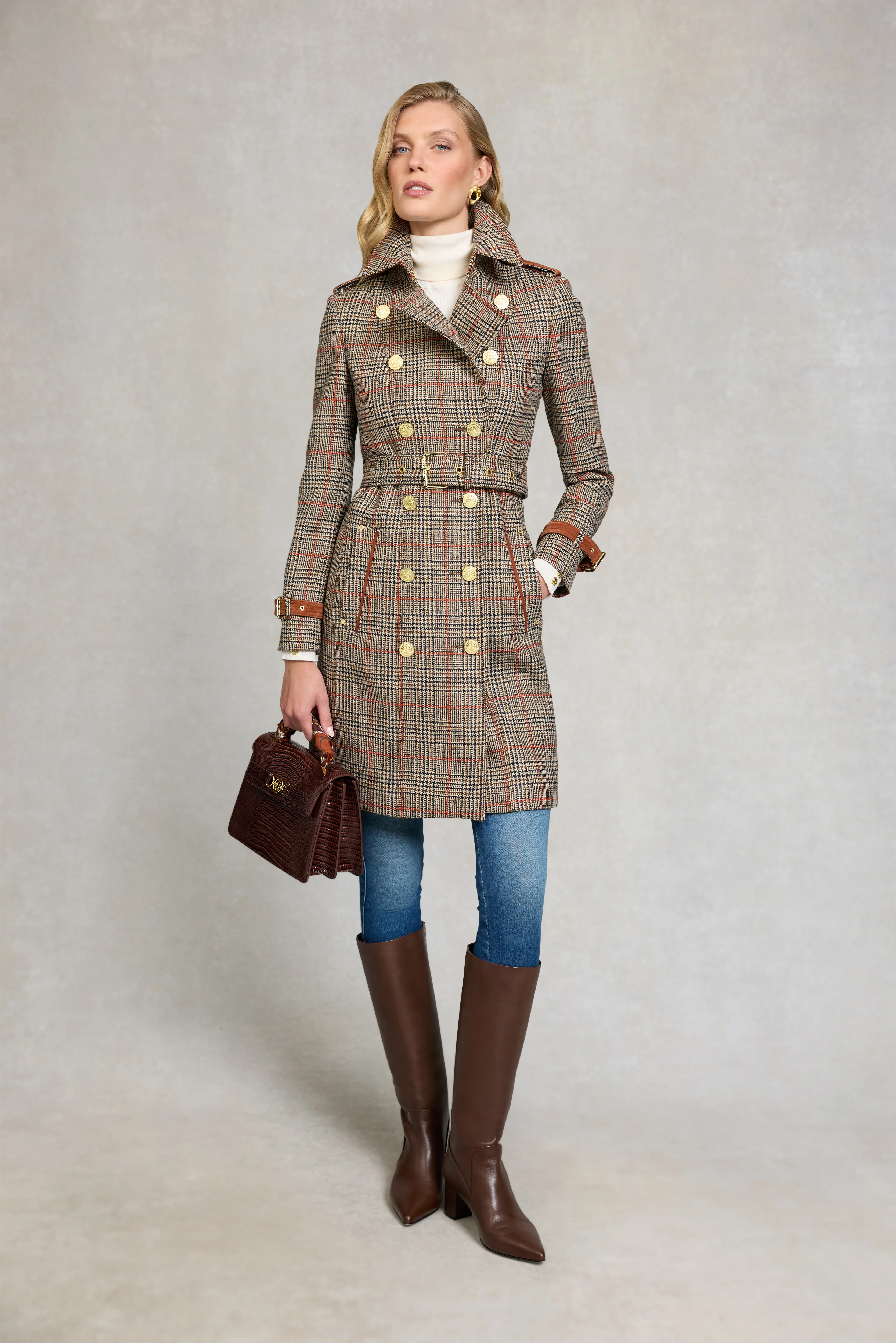 Marlborough Trench Coat (Orange Windsor)