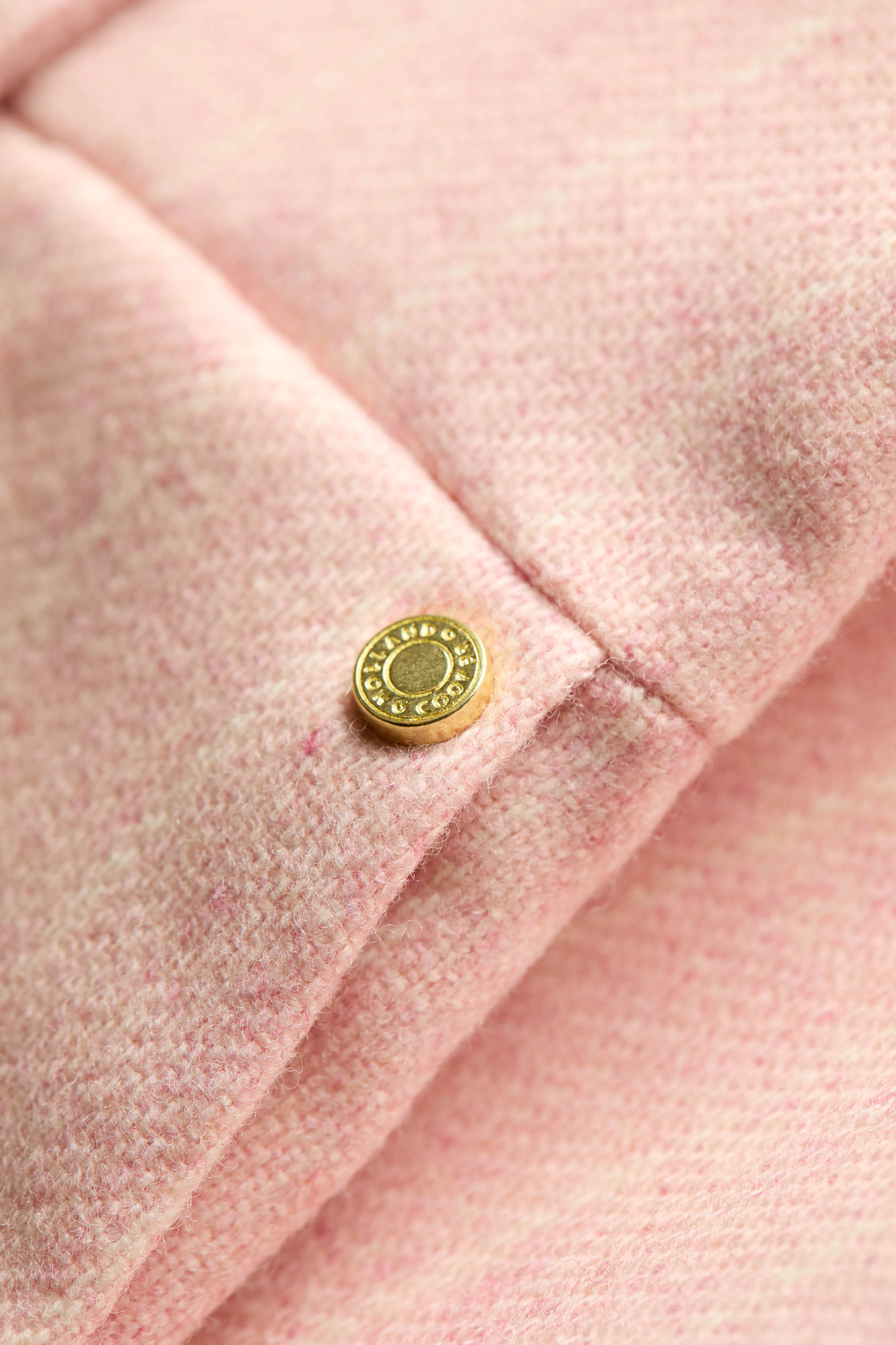 High Waisted Straight Trouser (Pink Chalk Pinstripe)