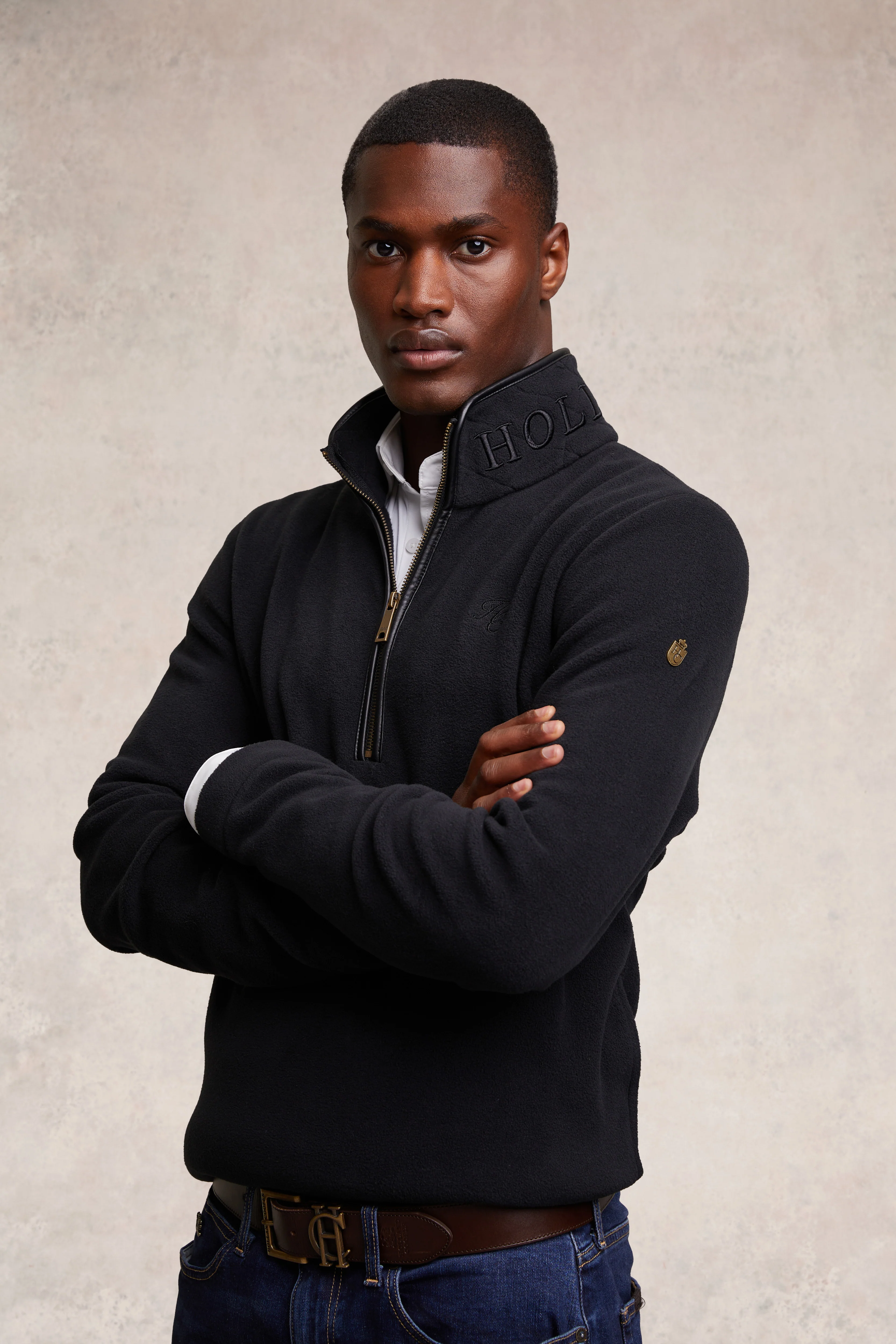 Country Fleece Quarter Zip (Black)