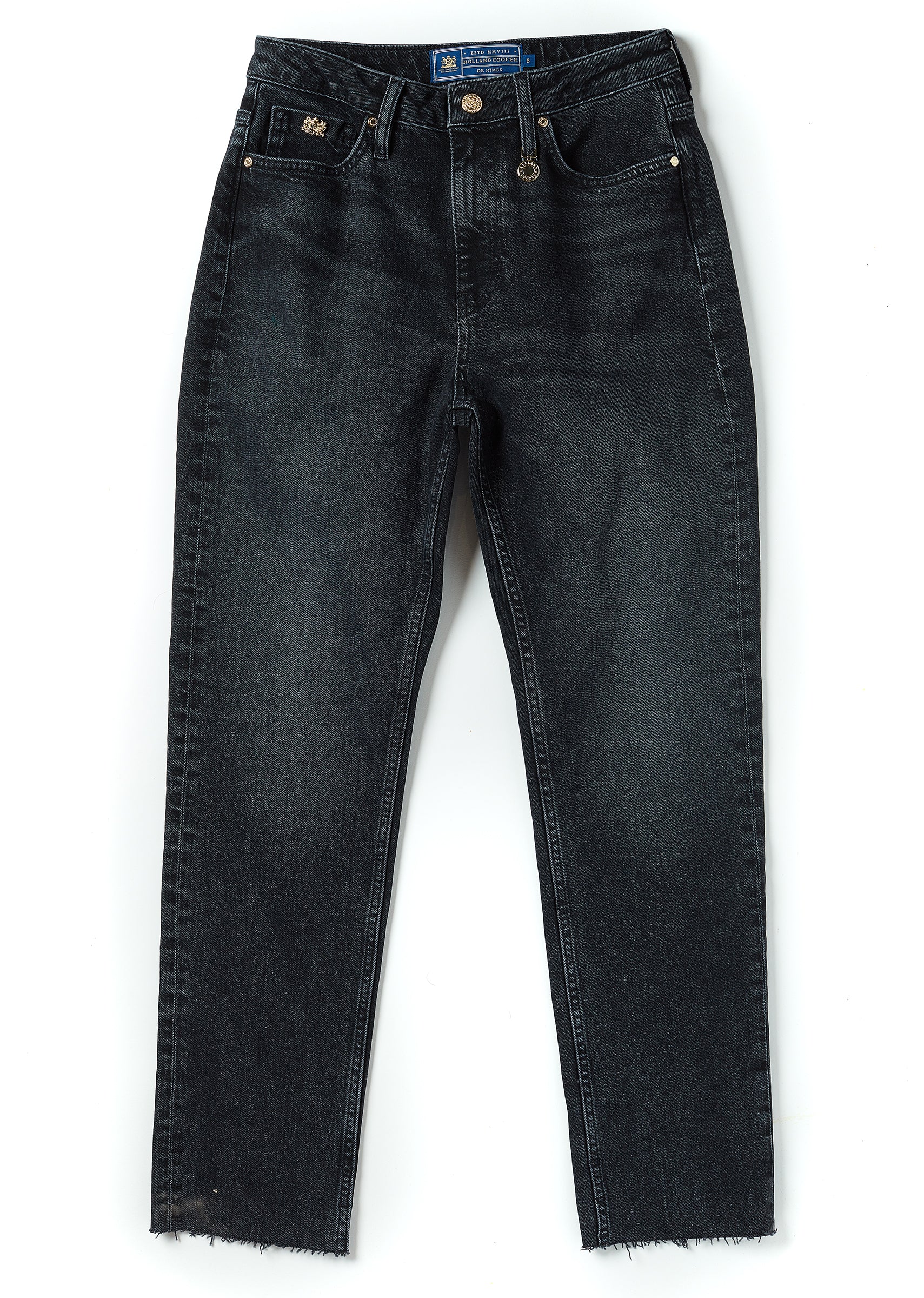 High Rise Slim Jean (Washed Black)