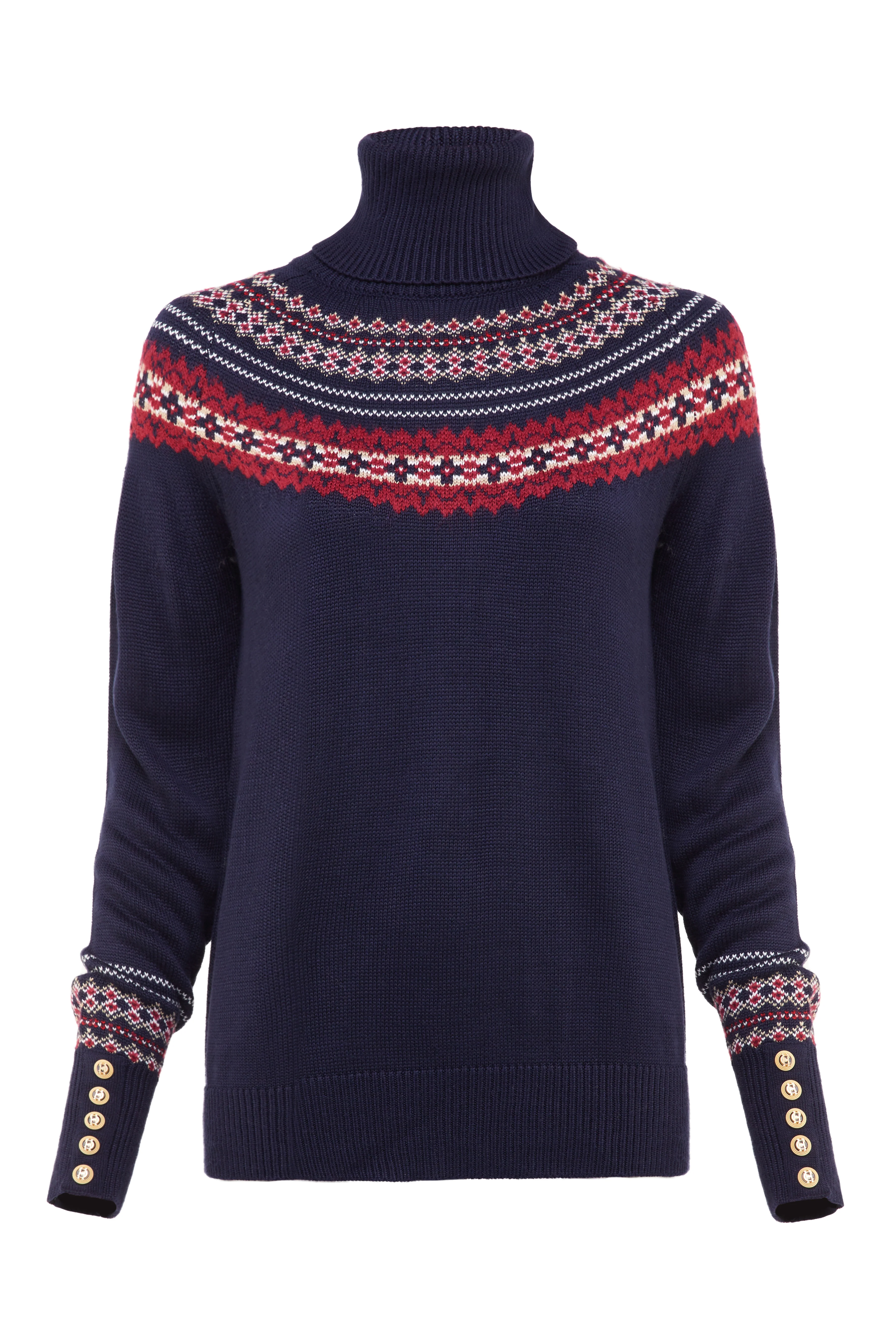 Whistler Roll Neck Knit (Ink Navy)