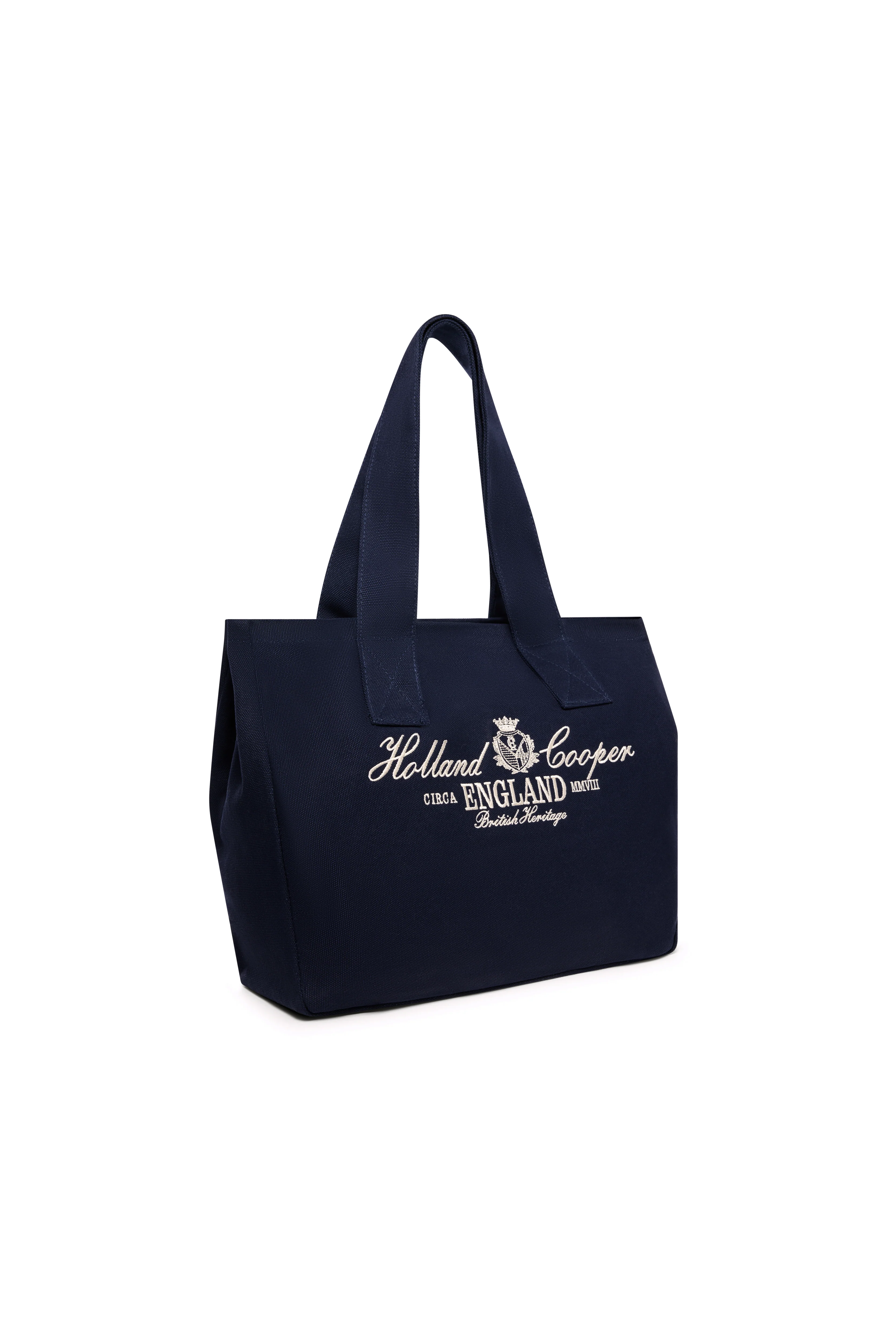Essential Tote Bag (Navy Ecru)